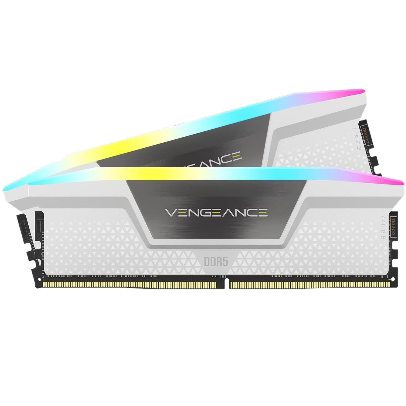 Memoria RAM DDR5 Corsair Vengeance RGB en color blanco