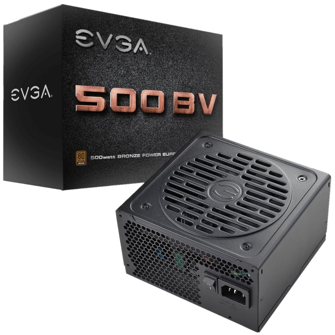 Representación en blanco de la fuente de alimentación EVGA