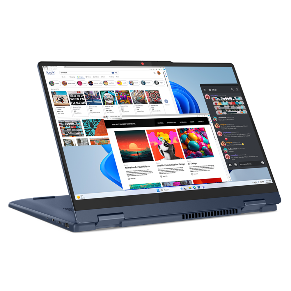 Un Lenovo Ideapad 5 2 en 1 2024 en modo stand