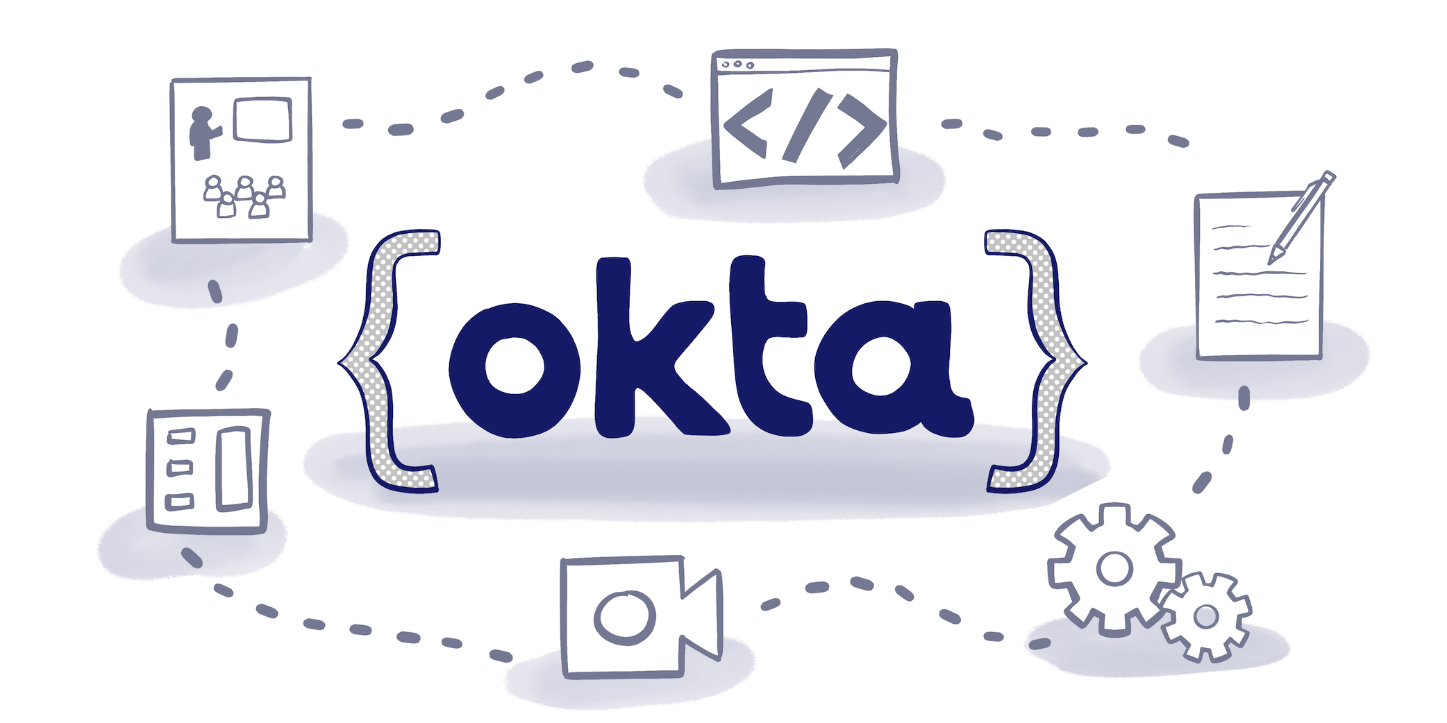 Encabezado de Okta que muestra el logotipo de la empresa