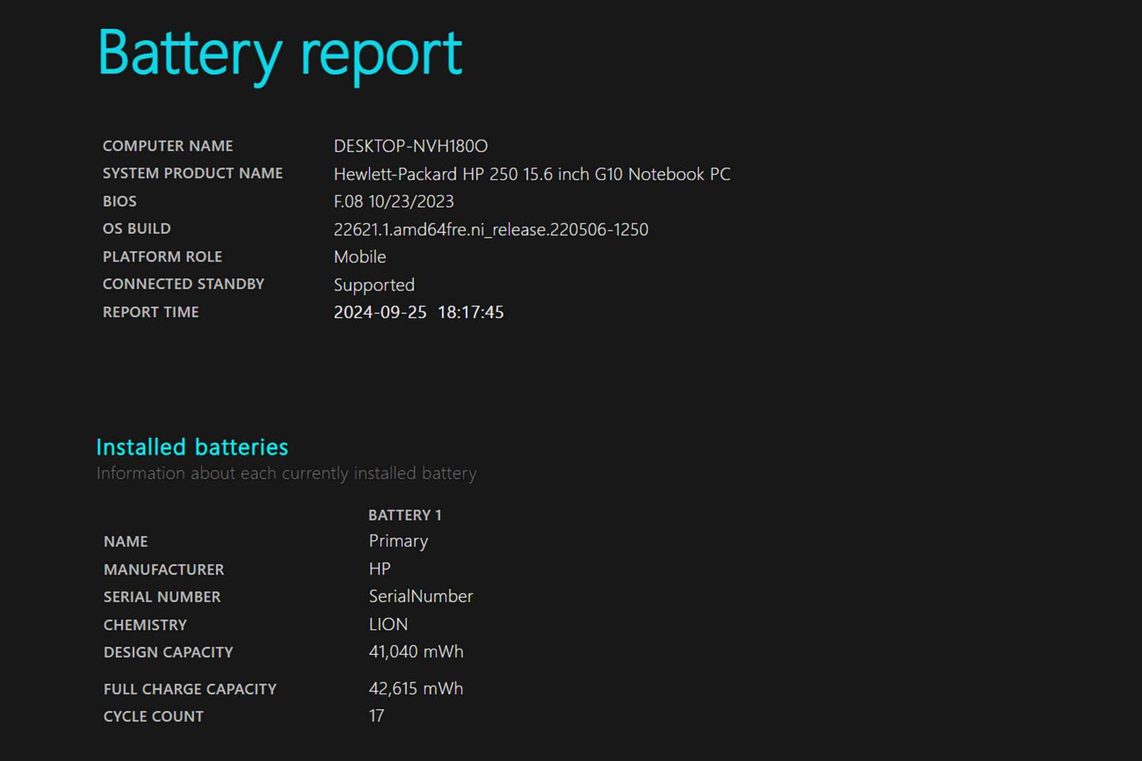 Battery Report Html Command The 4 best tools to check the battery health of your Windows laptop