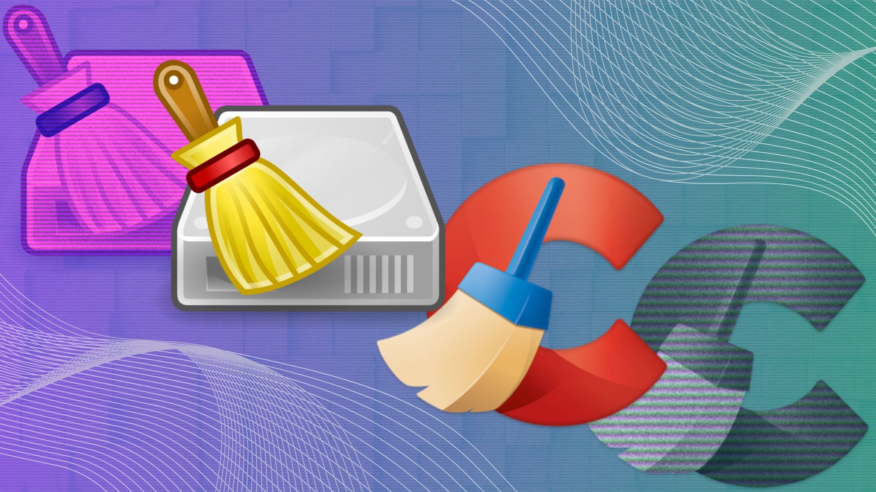 Logotipo de BleachBit y CCleaner uno al lado del otro