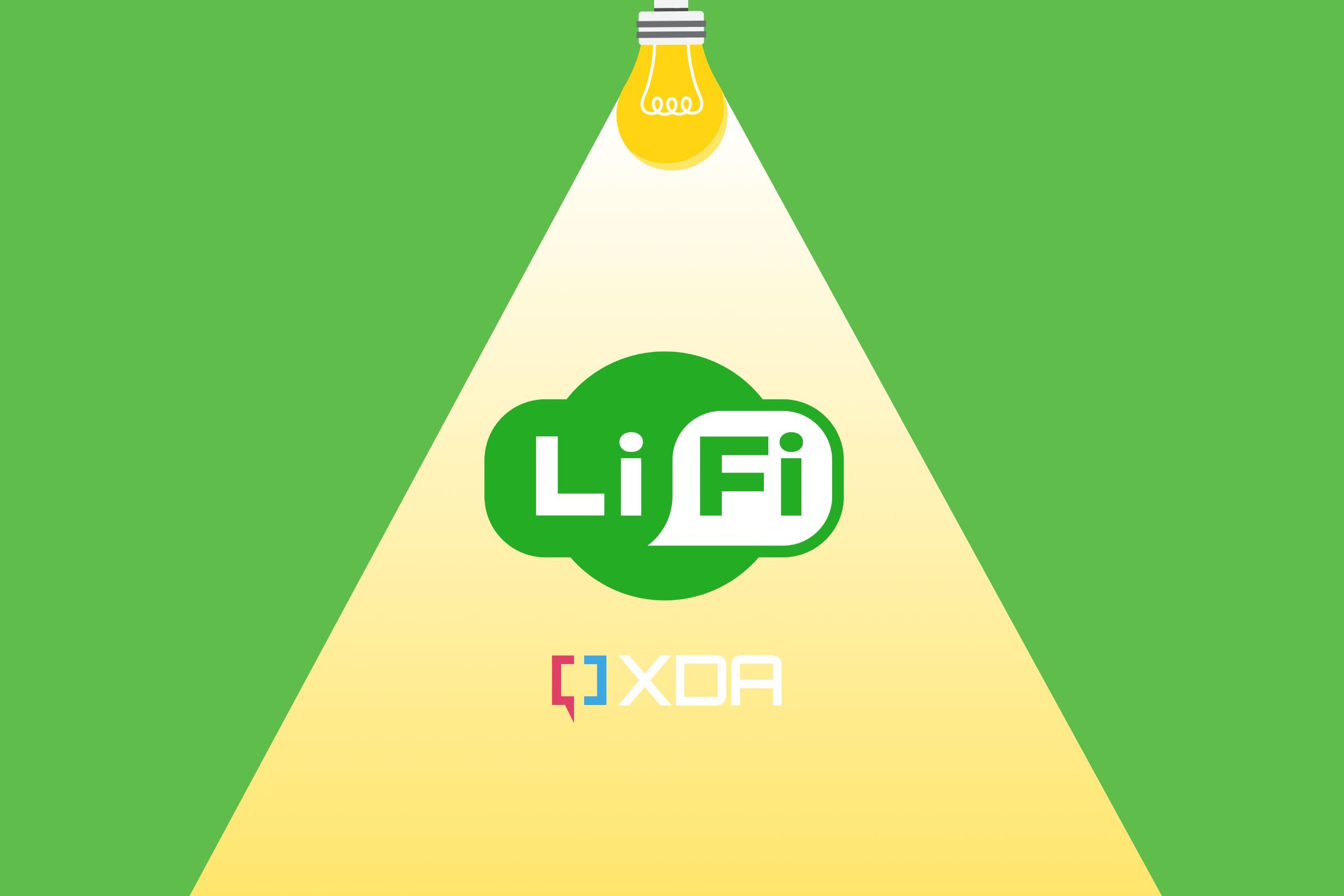 Una representación gráfica de Li-Fi.