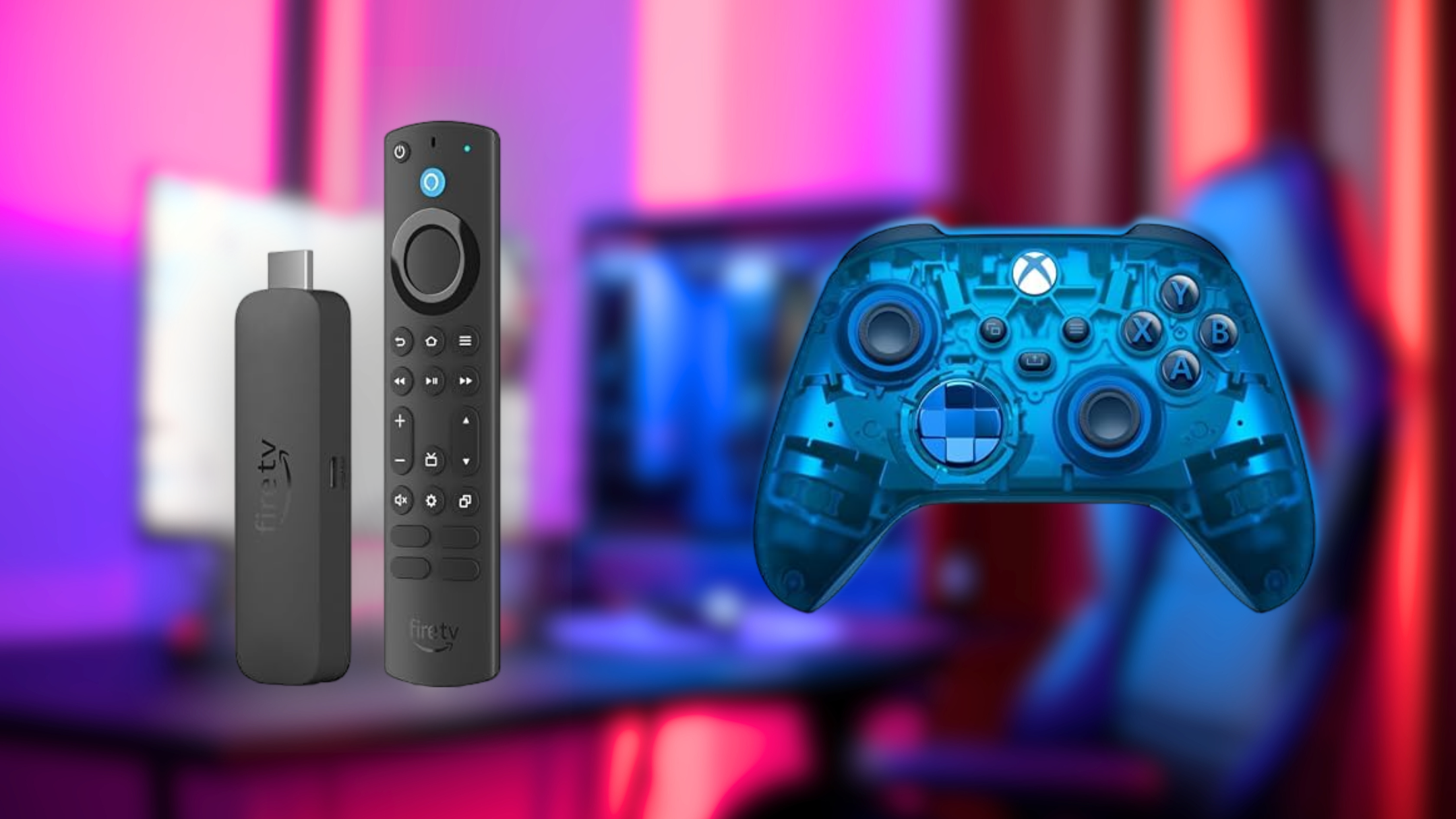 Paquete Amazon Fire TV Stick 4K Max, control inalámbrico Sky Cipher Special Edition Core y Game Pass Ultimate de 1 mes