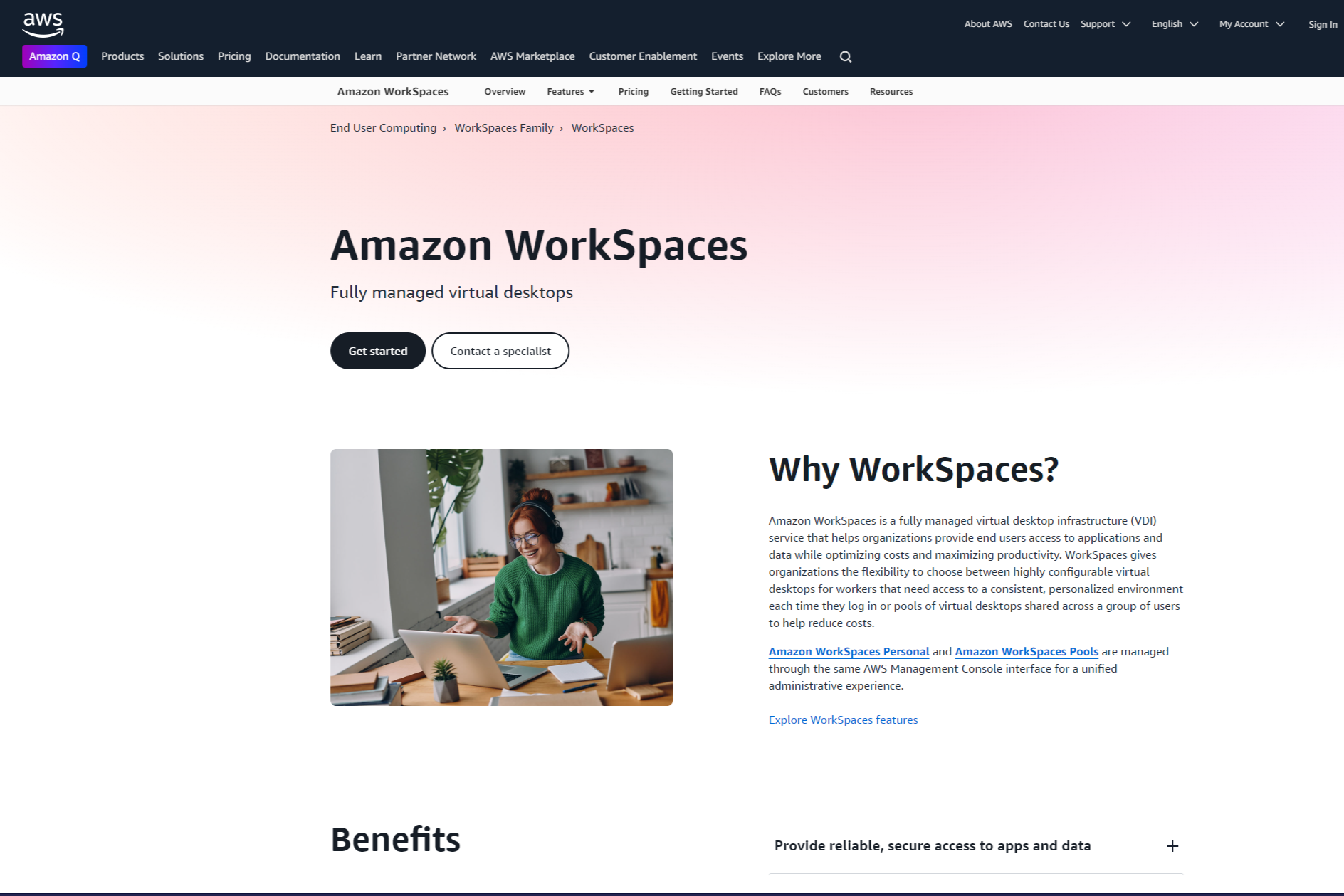 Espacios de trabajo de Amazon