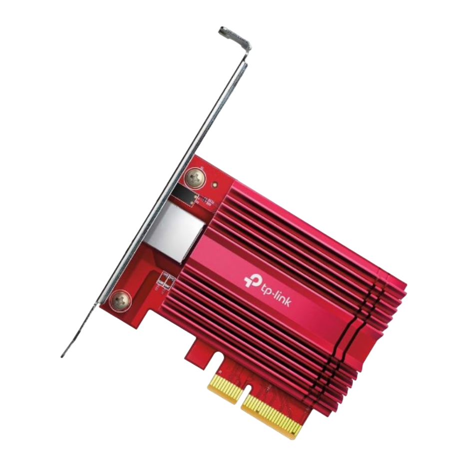 A transparent render of the TP-Link TX401 network interface card