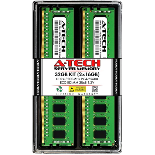 RAM para servidores y estaciones de trabajo A-Tech DDR4 3200 MHz ECC