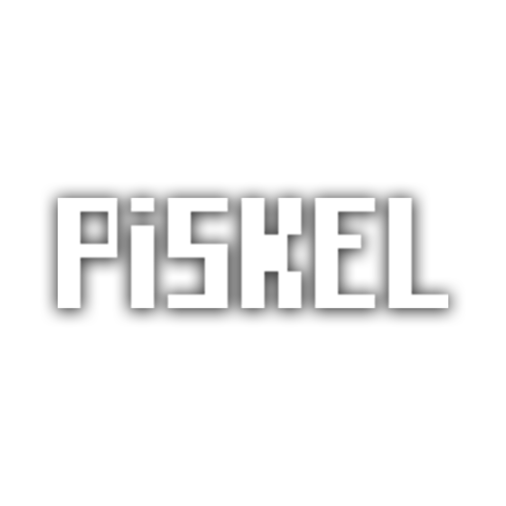 Logotipo de Piskel con una sombra proyectada