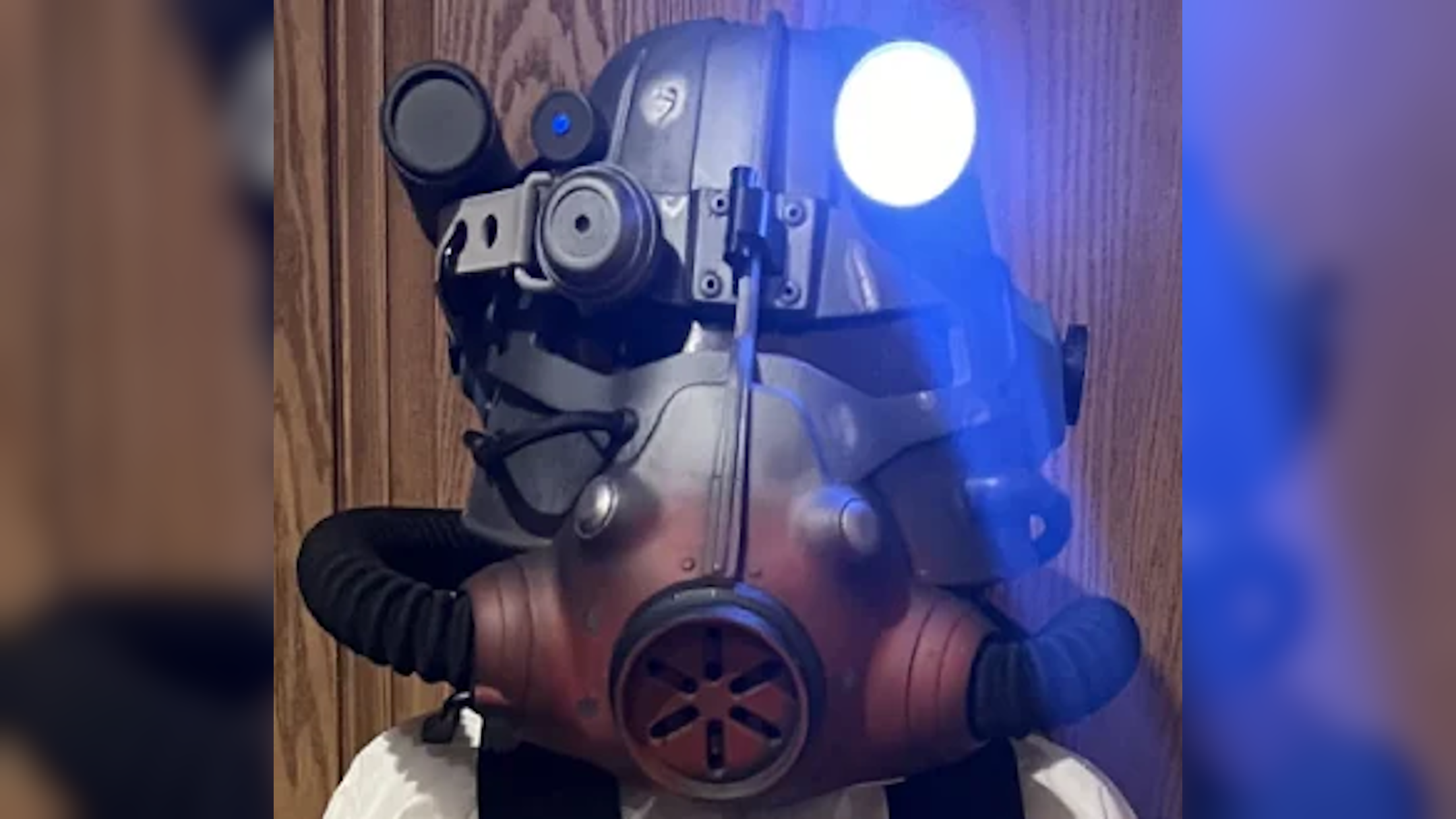 A Raspberry Pi power armor helmet