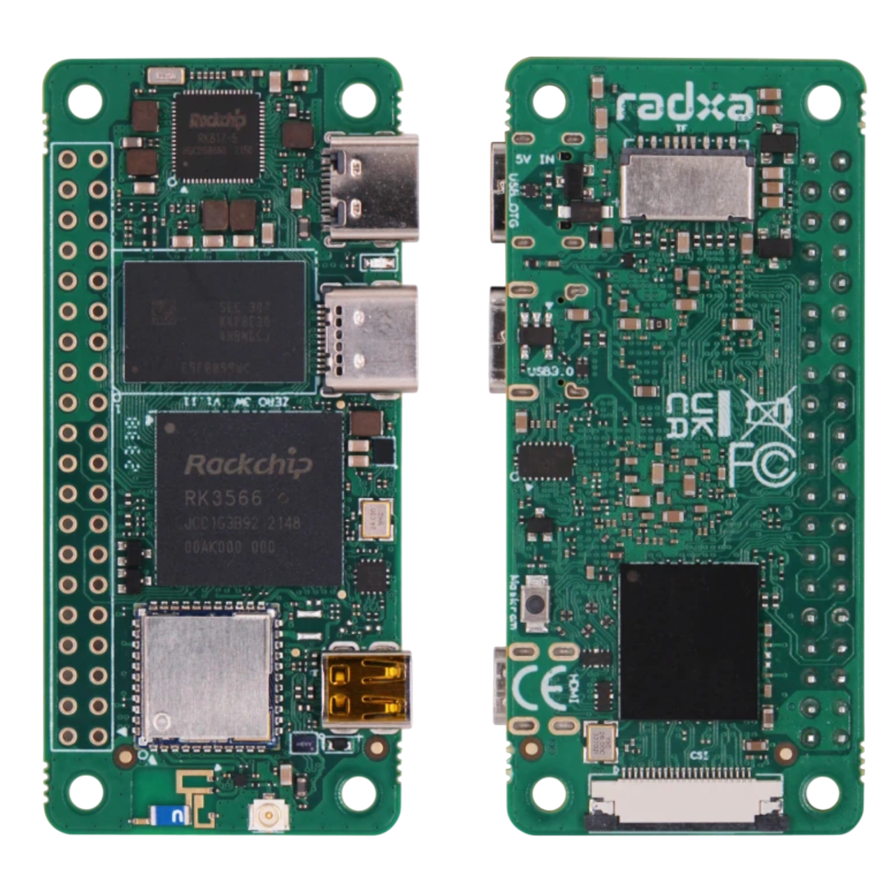 Una representación transparente del Radxa Zero 3W