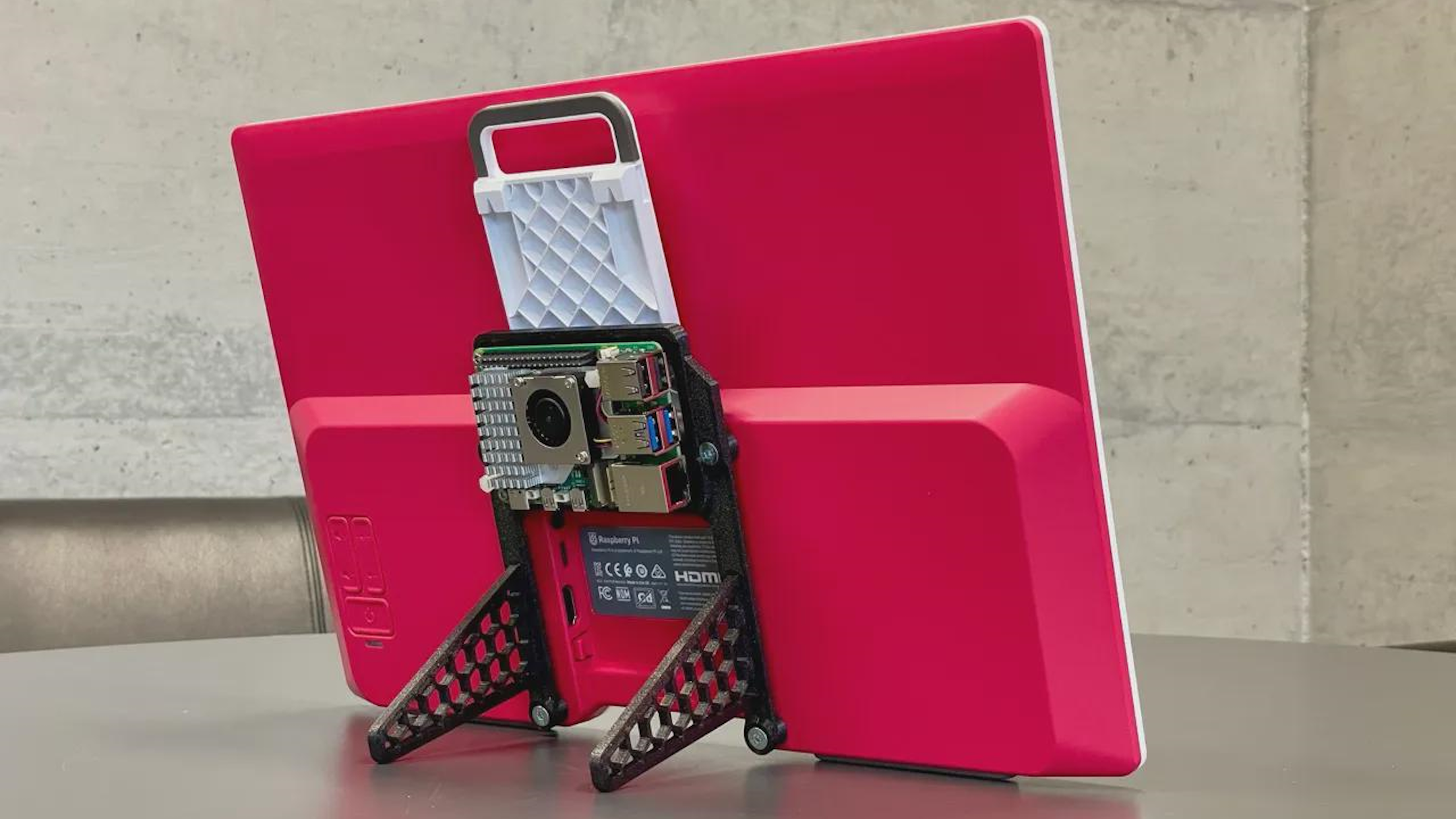 El soporte imprimible en 3D de Raspberry Pi