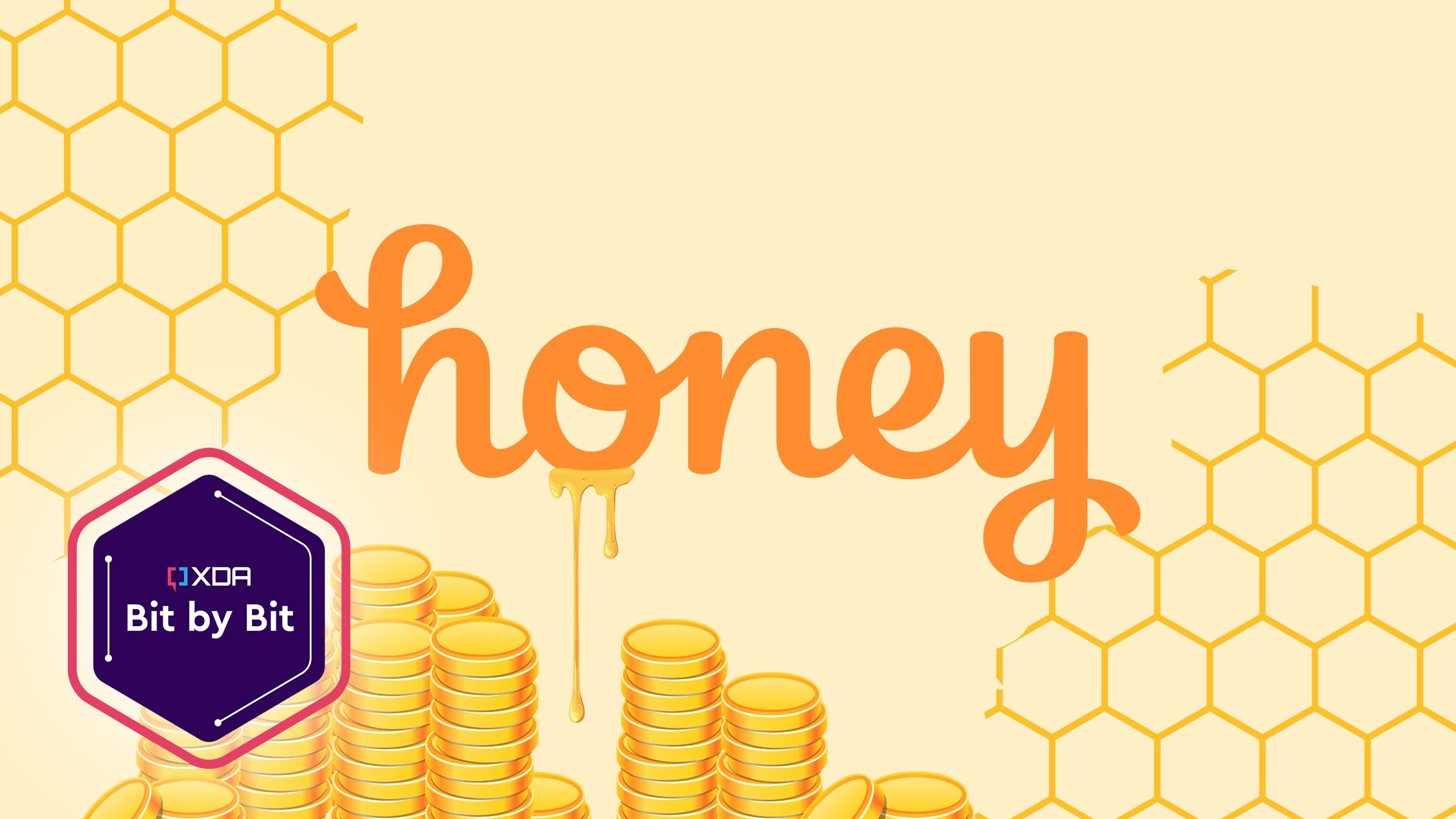 Logotipo de Honey con el logotipo de XDA Bit by Bit encima