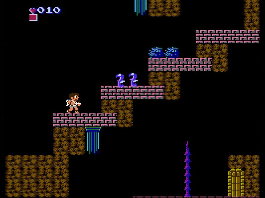 Captura de pantalla de Kid Icarus en la NES