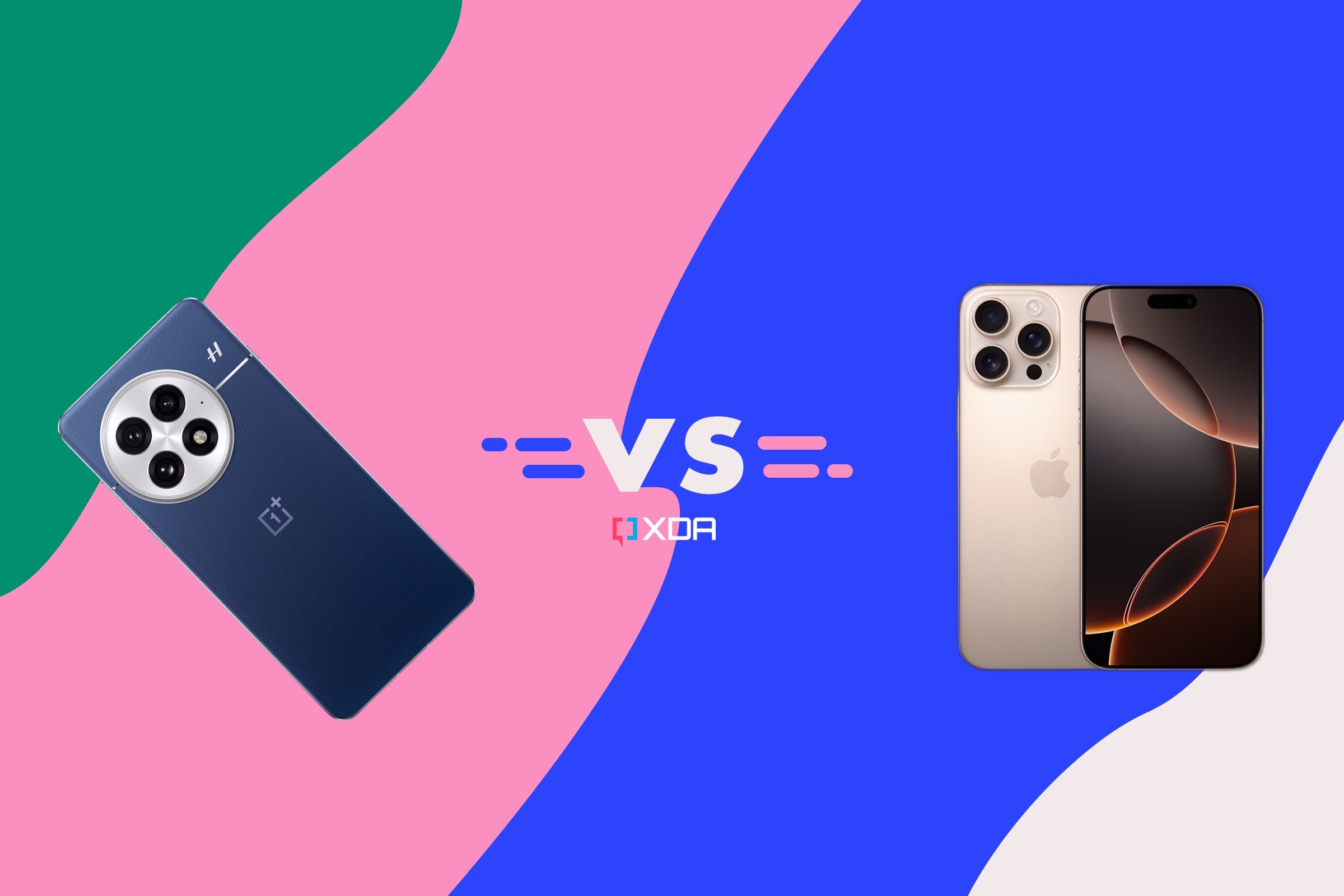 Comparación entre OnePlus 13 y iPhone 16 Pro Max