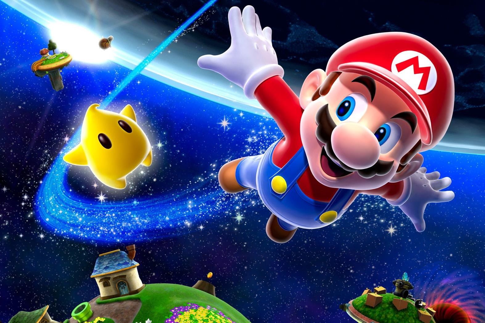 Afiche del juego Super Mario Galaxy