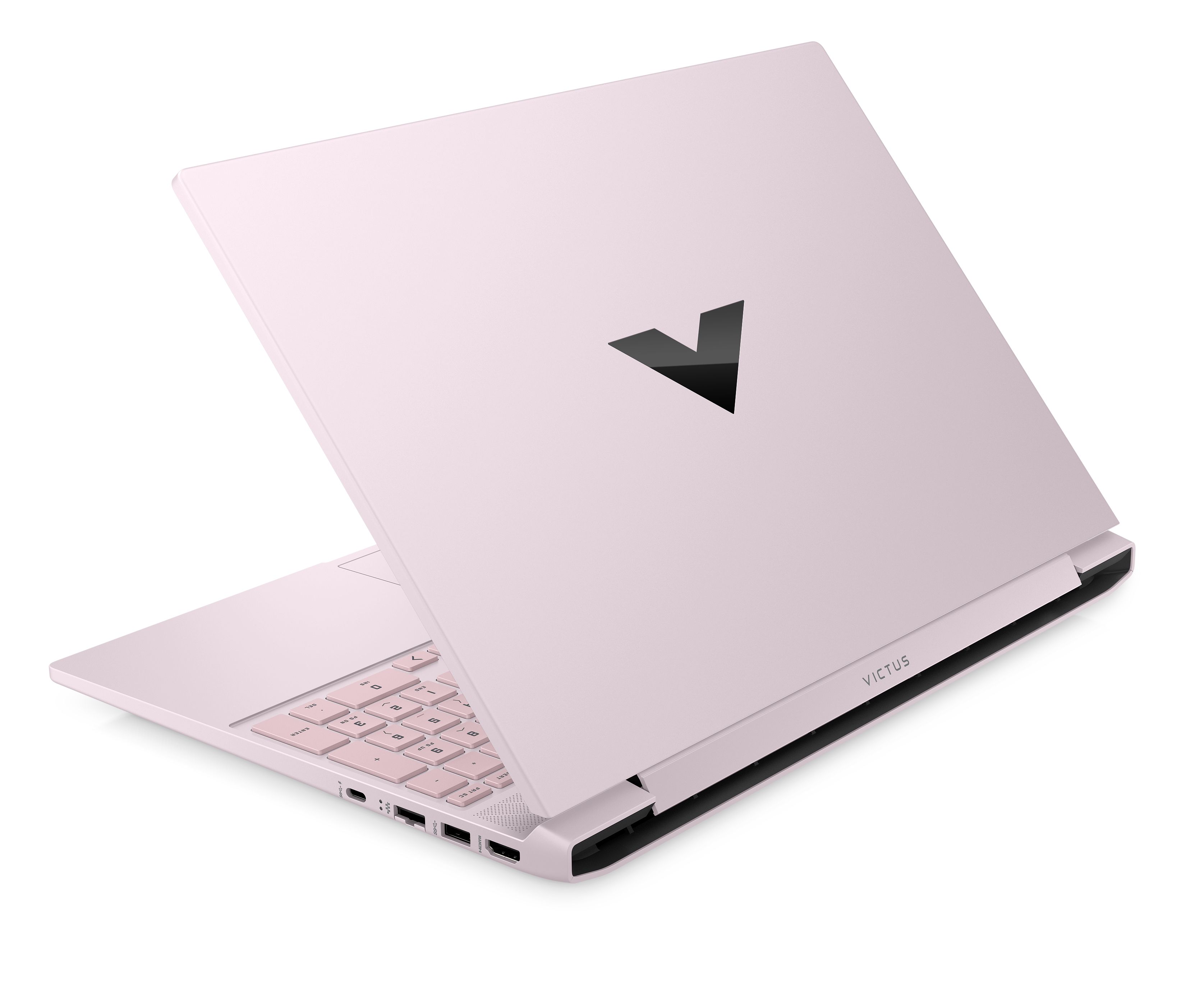 La HP Victus 15 en color rosa empolvado