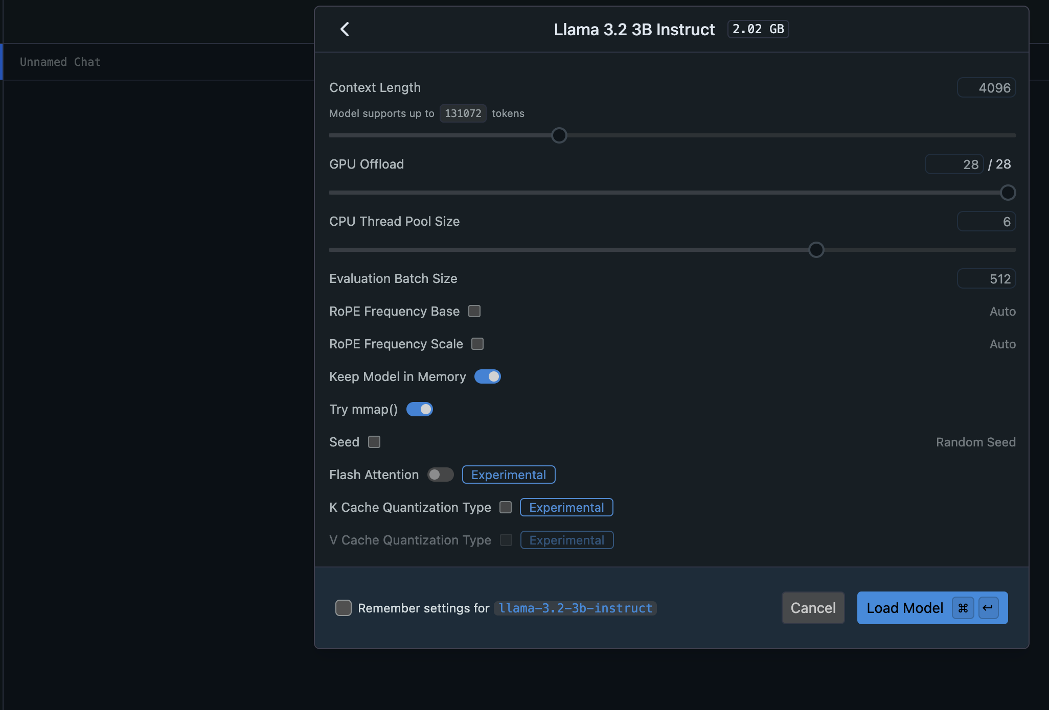 loading Llama 3 in LM Studio
