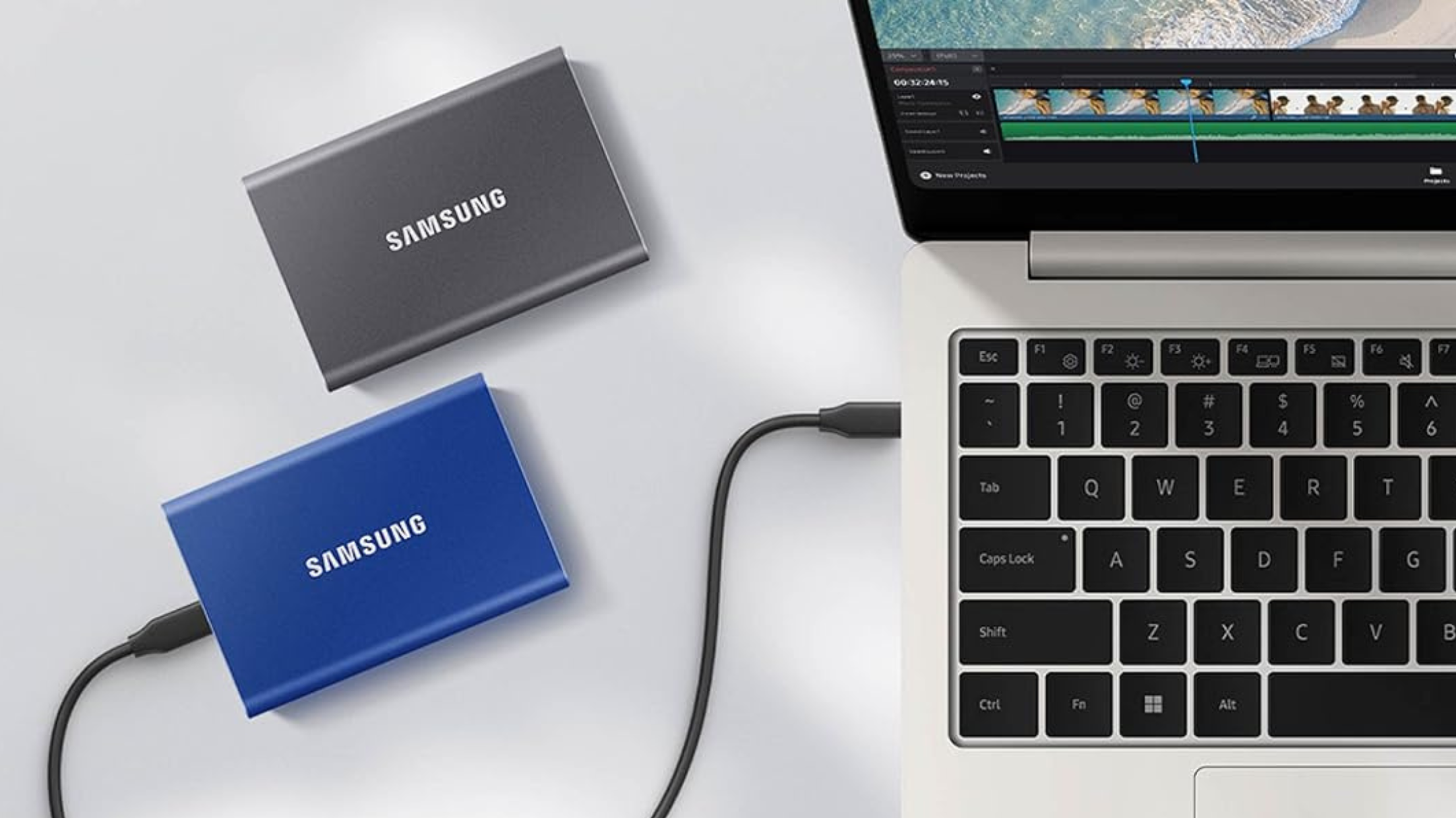 Take over half off this Samsung 2TB portable SSD that delivers excellent performance in a compact size