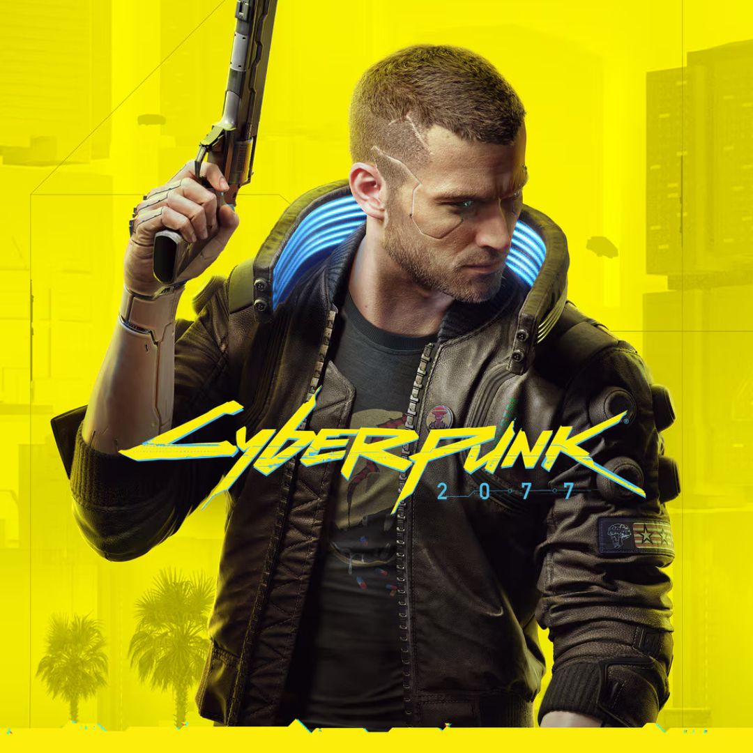 5 причин, по которым вы должны начать все сначала Cyberpunk 2077 2 Изображение продукта для игры Cyberpunk 2077показывая человека в футуристической одежде, держащем пистолет в руке, смотрев в сторону.