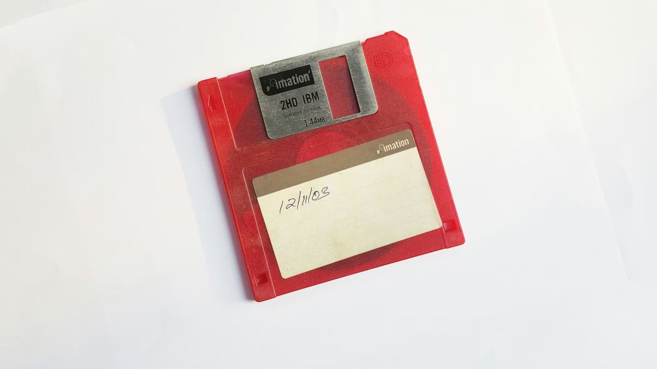 red floppy disk