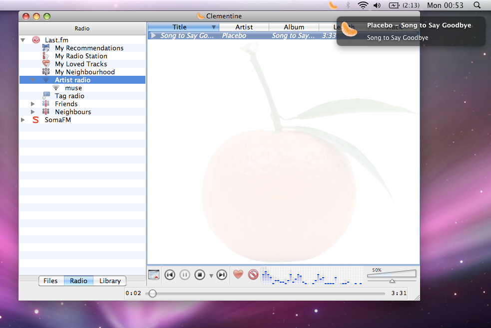 Уведомления о рыхле на Mac