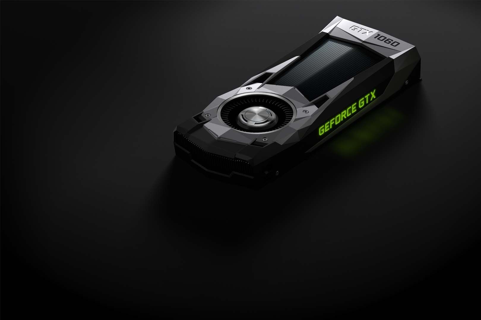 A NVIDIA graphics cards on a black background