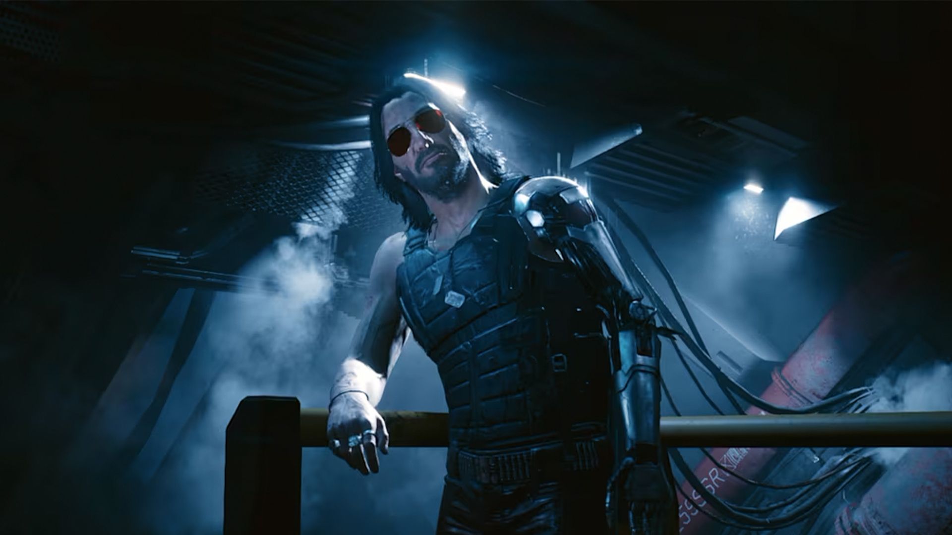 Keanu Reeves in Cyberpunk 2077 on Nintendo Switch 2.