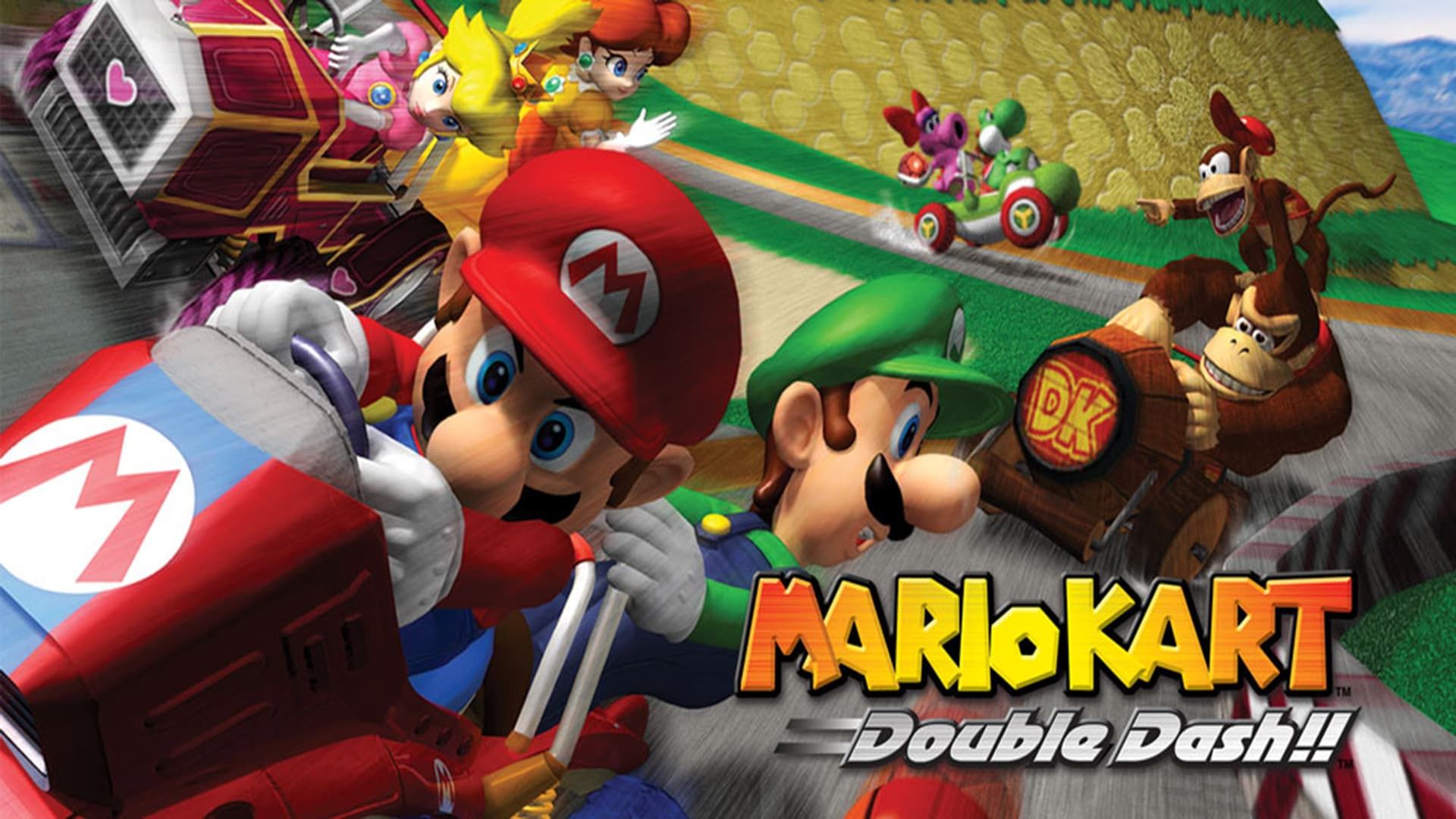 Promo image for the release of Mario Kart Double