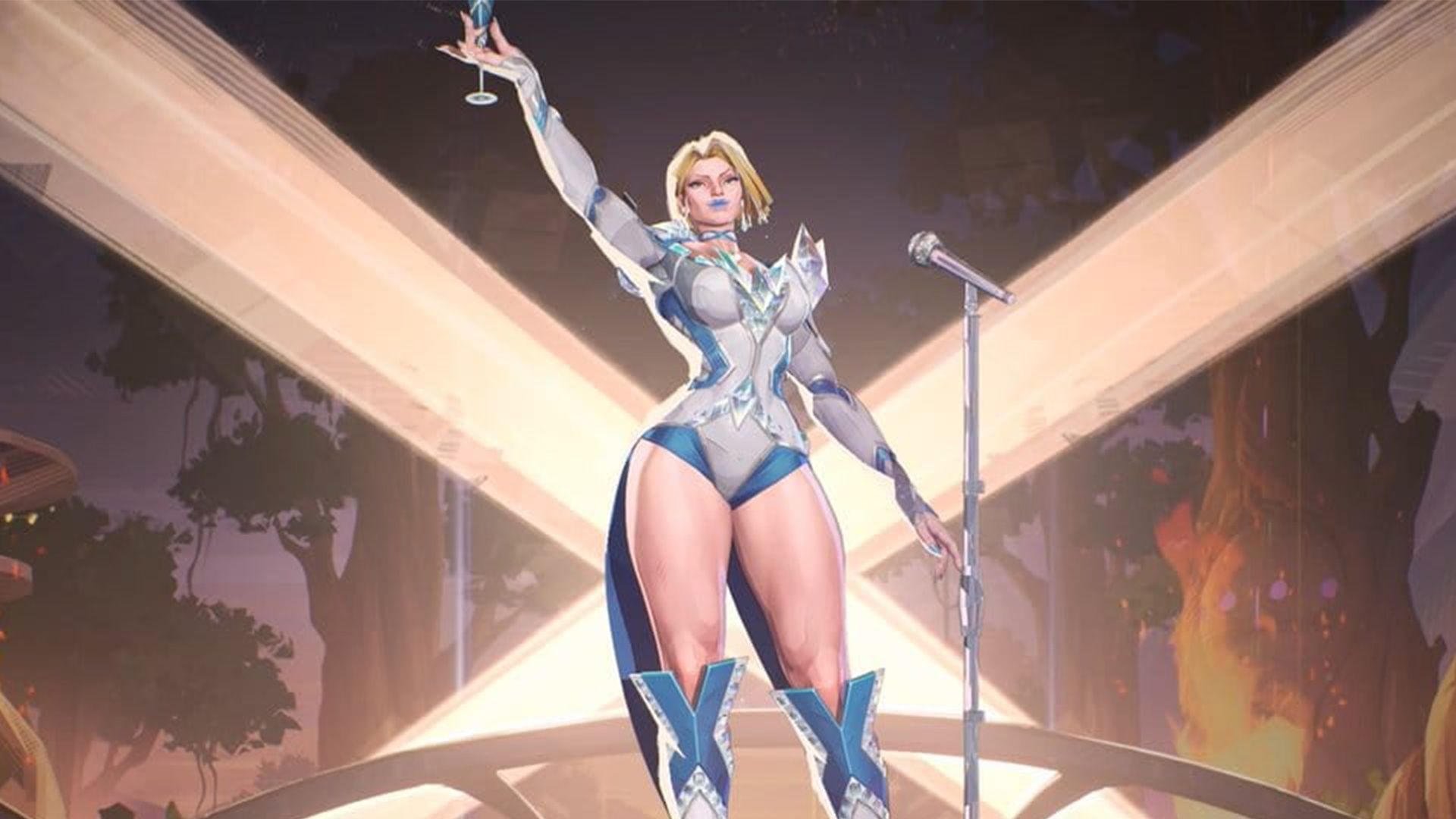 A shot of Emma Frost in Marvel Rivals