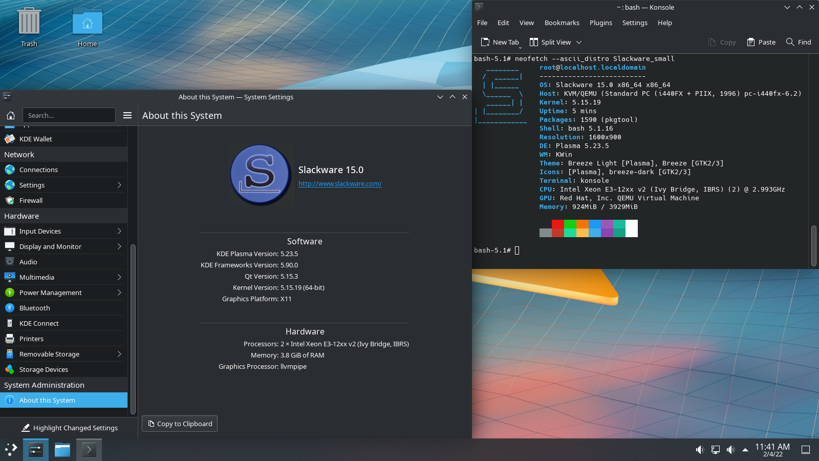 Slackware_15.0_with_KDE_Plasma_5
