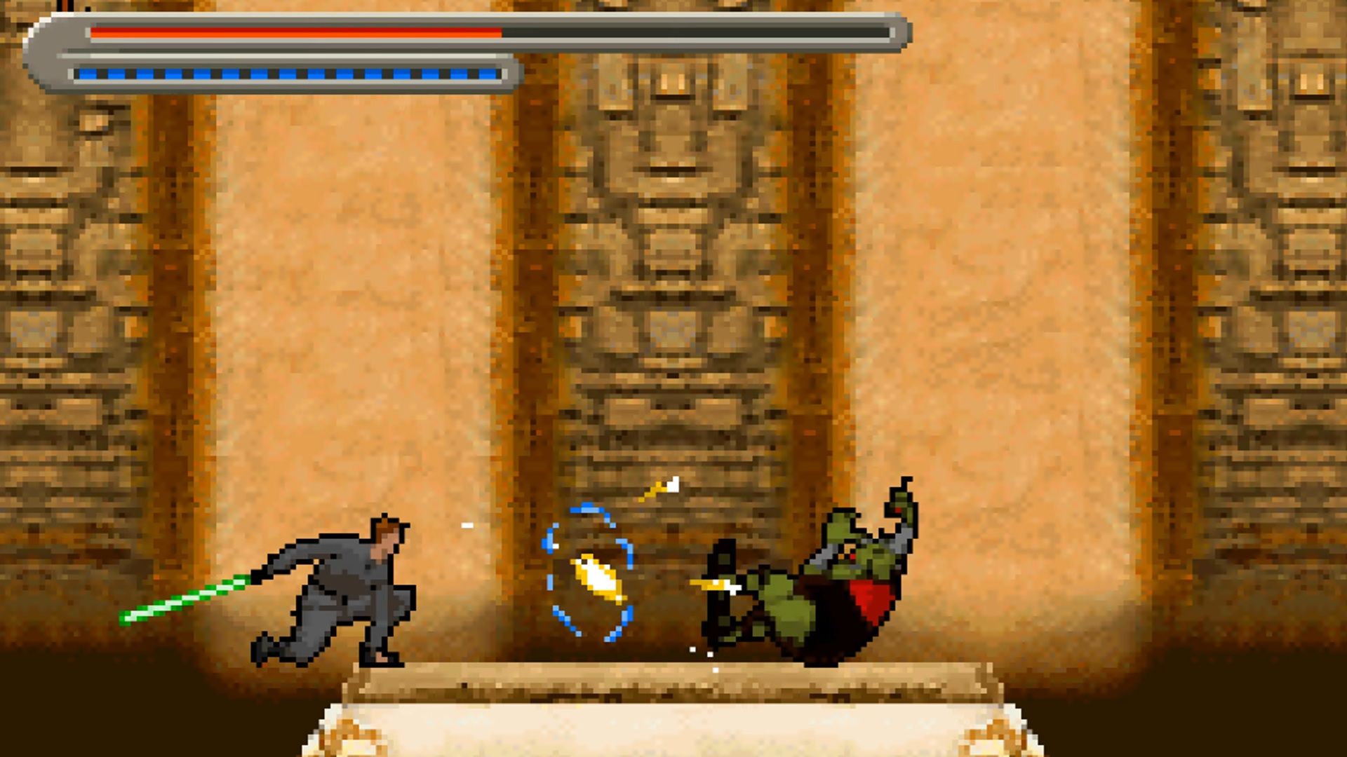 A screenshot of gameplay from Star Wars Apprentice of the Force