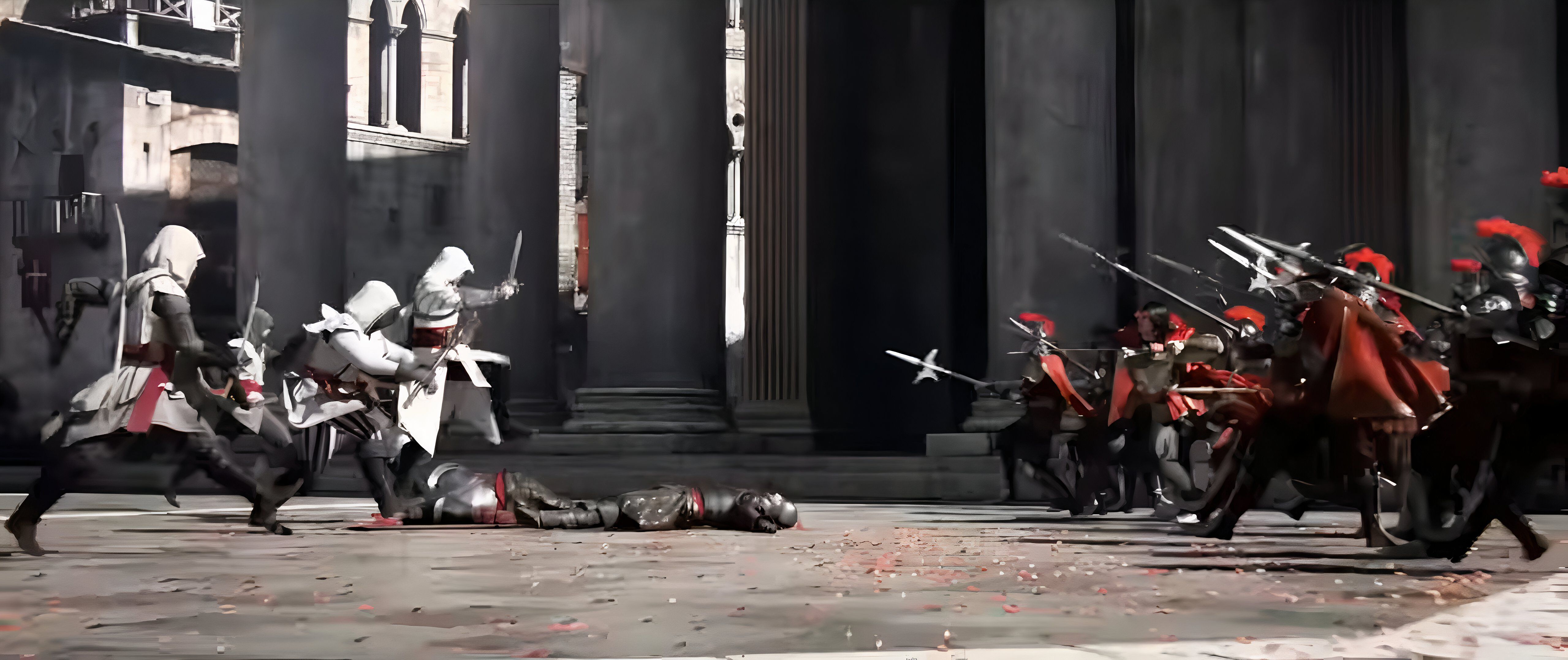 Assassins fighting Templars in Assassin's Creed Brotherhood.