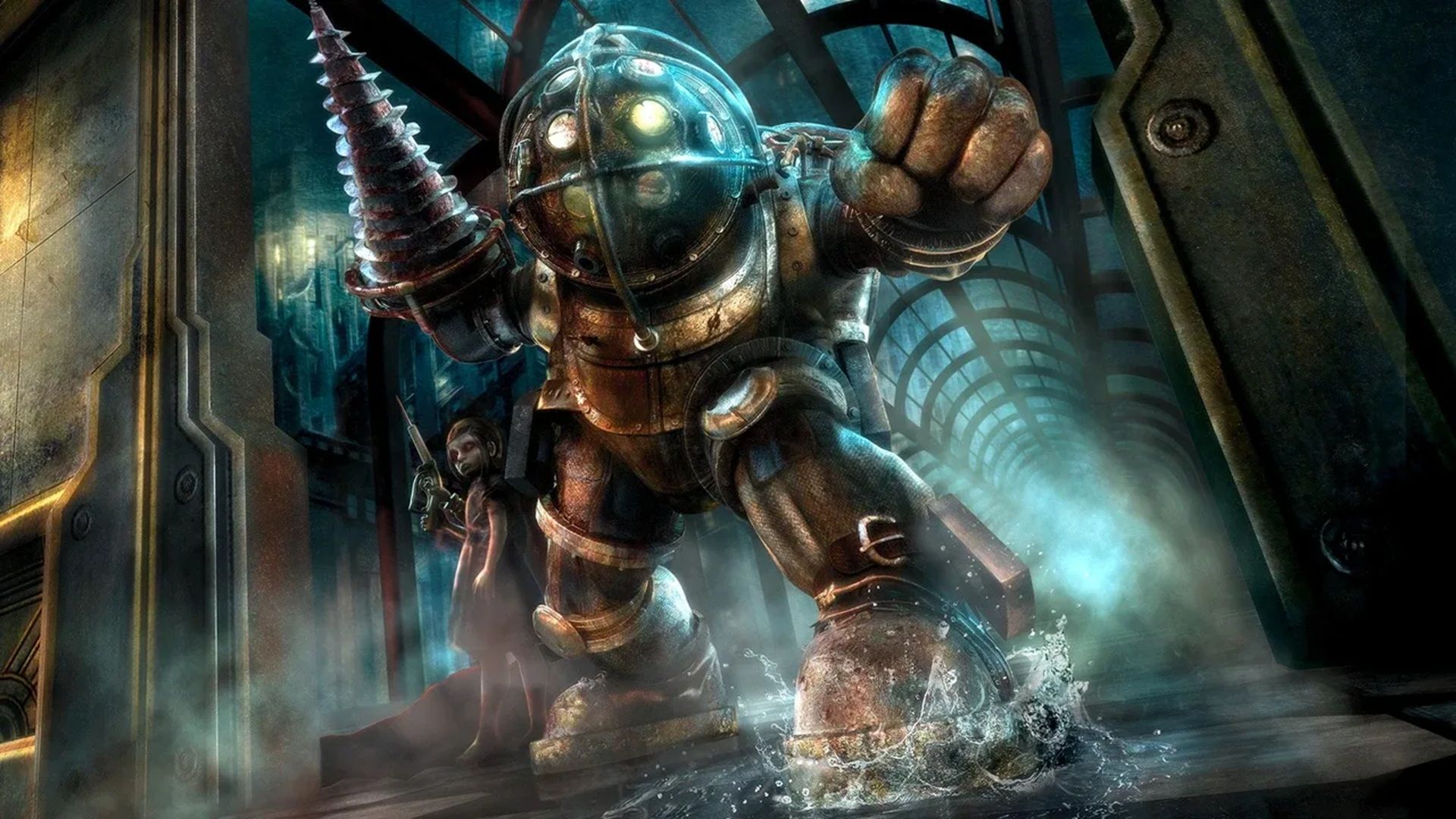 Cover art for BioShock on Xbox 360.