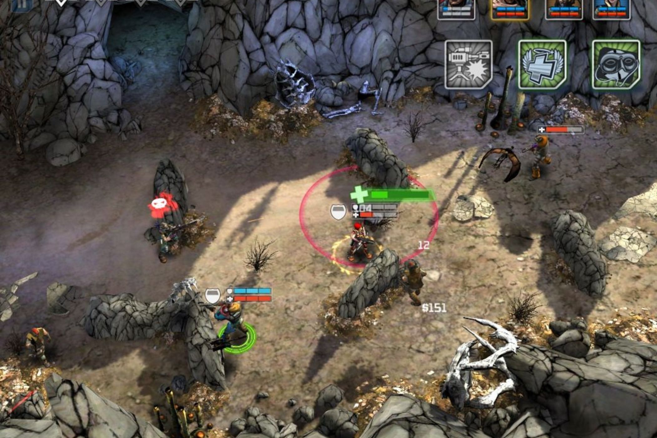 Borderlands Legends team fighting in ravine