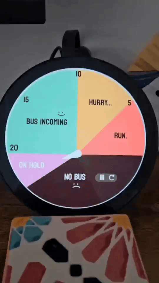 The Bus o'Clock in action