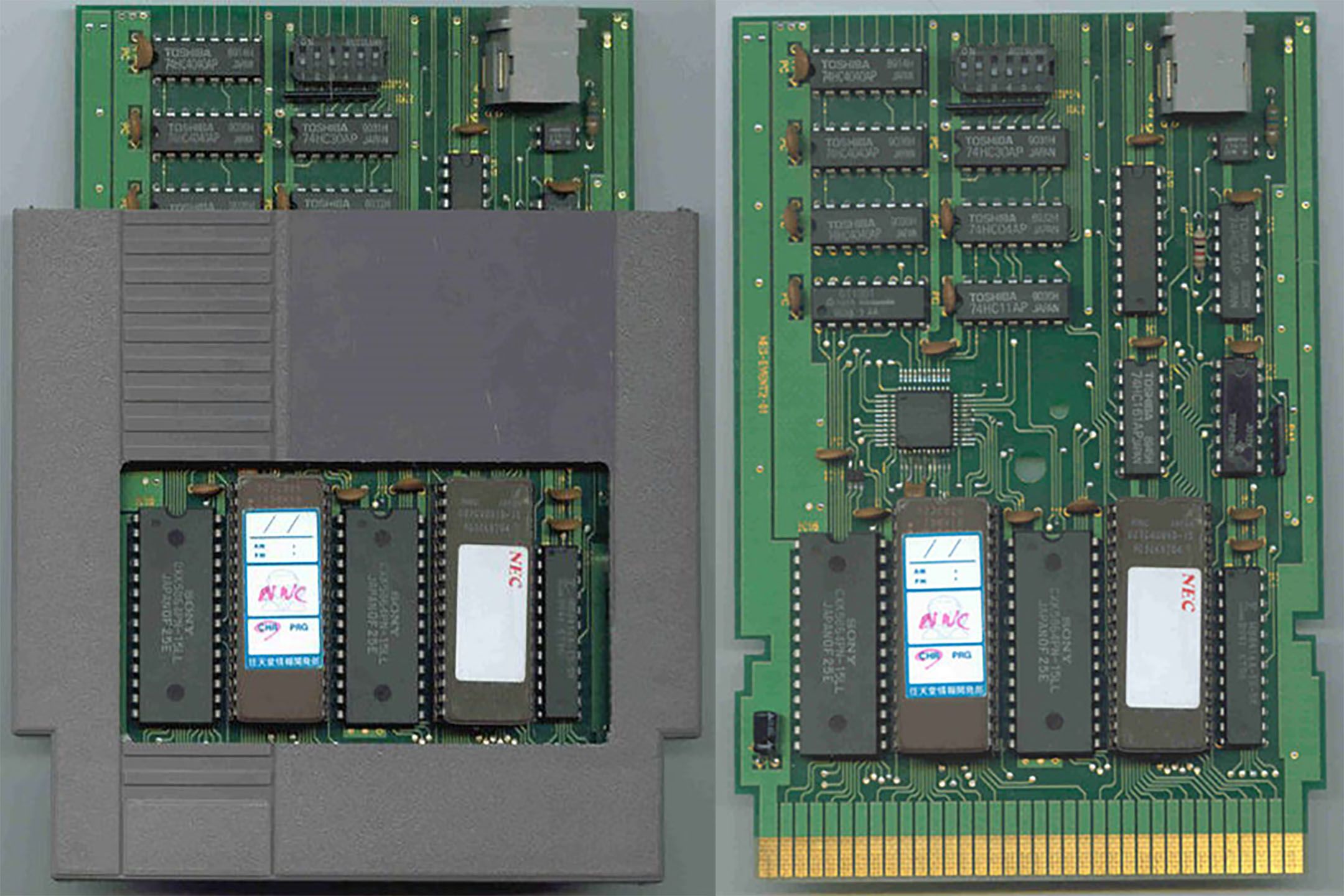Nintendo Campus Challenge 1991 cartridge and PCB