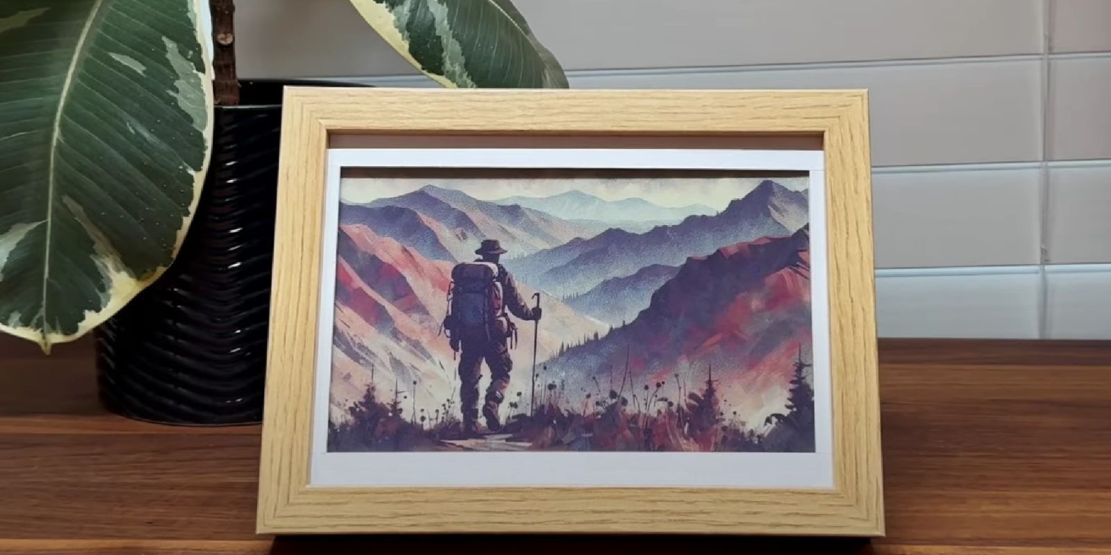 photo of custom raspberry pi ai art generation screen