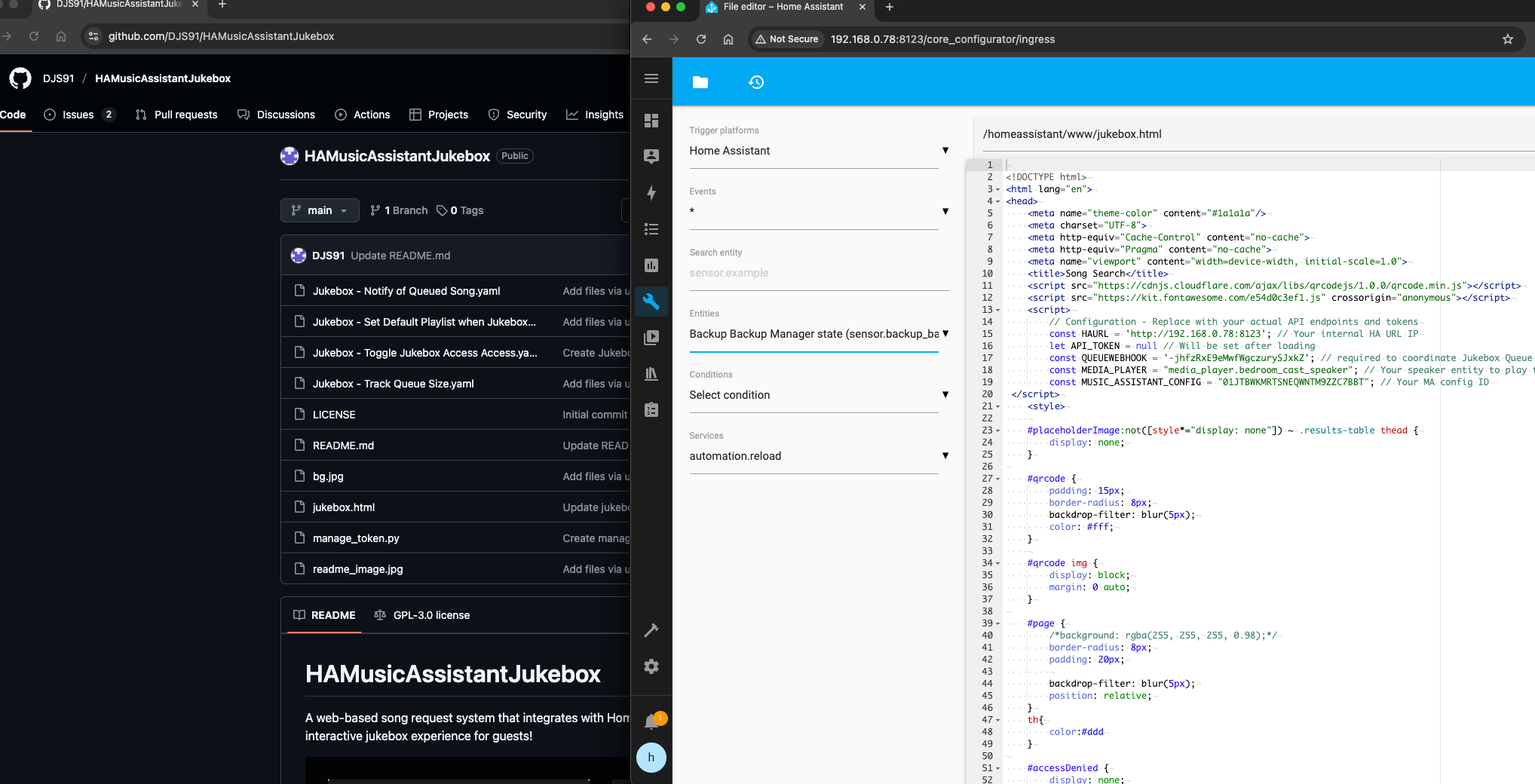 home assistant jukebox