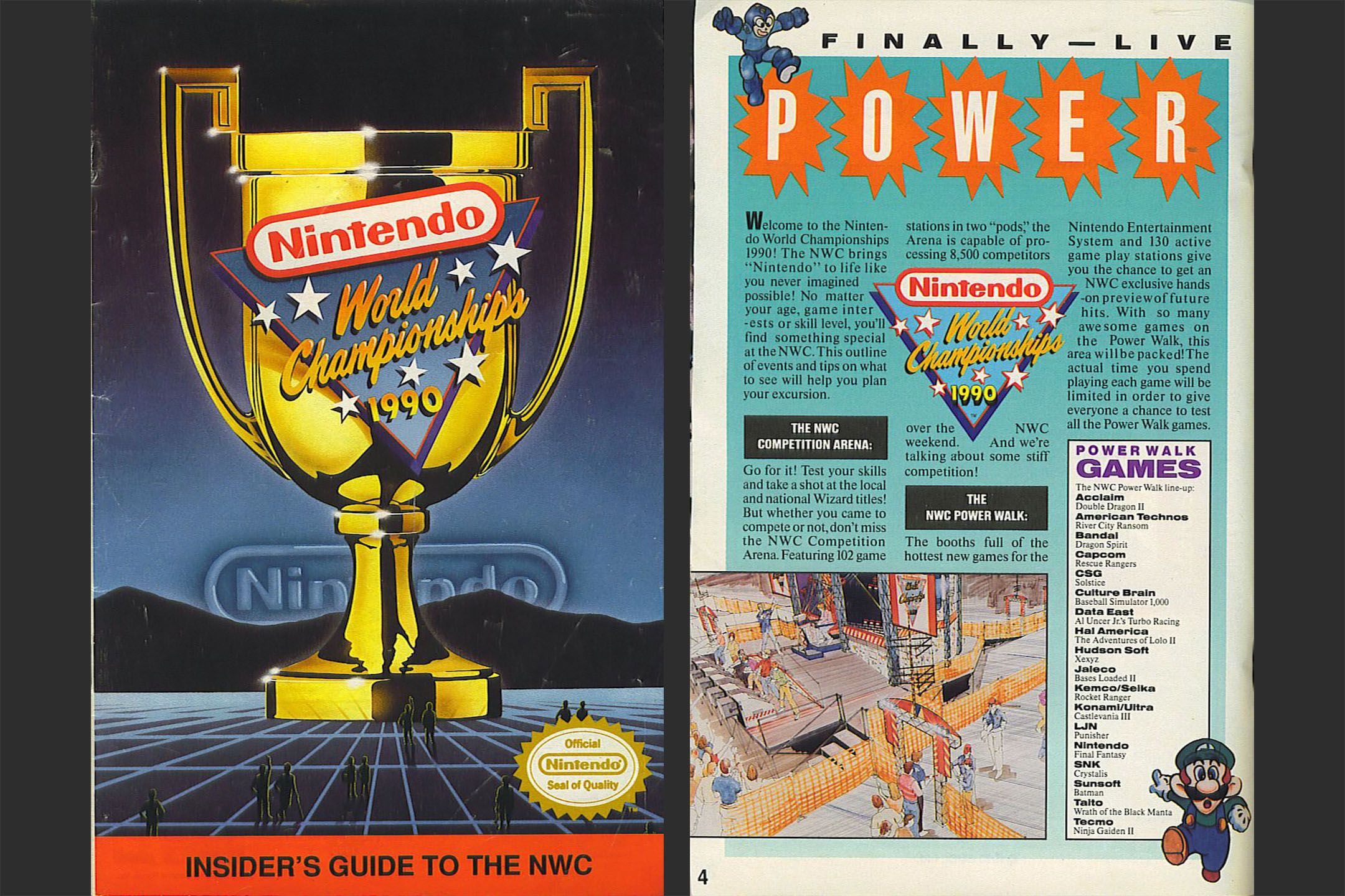Nintendo World Championships 1990 booklet pages