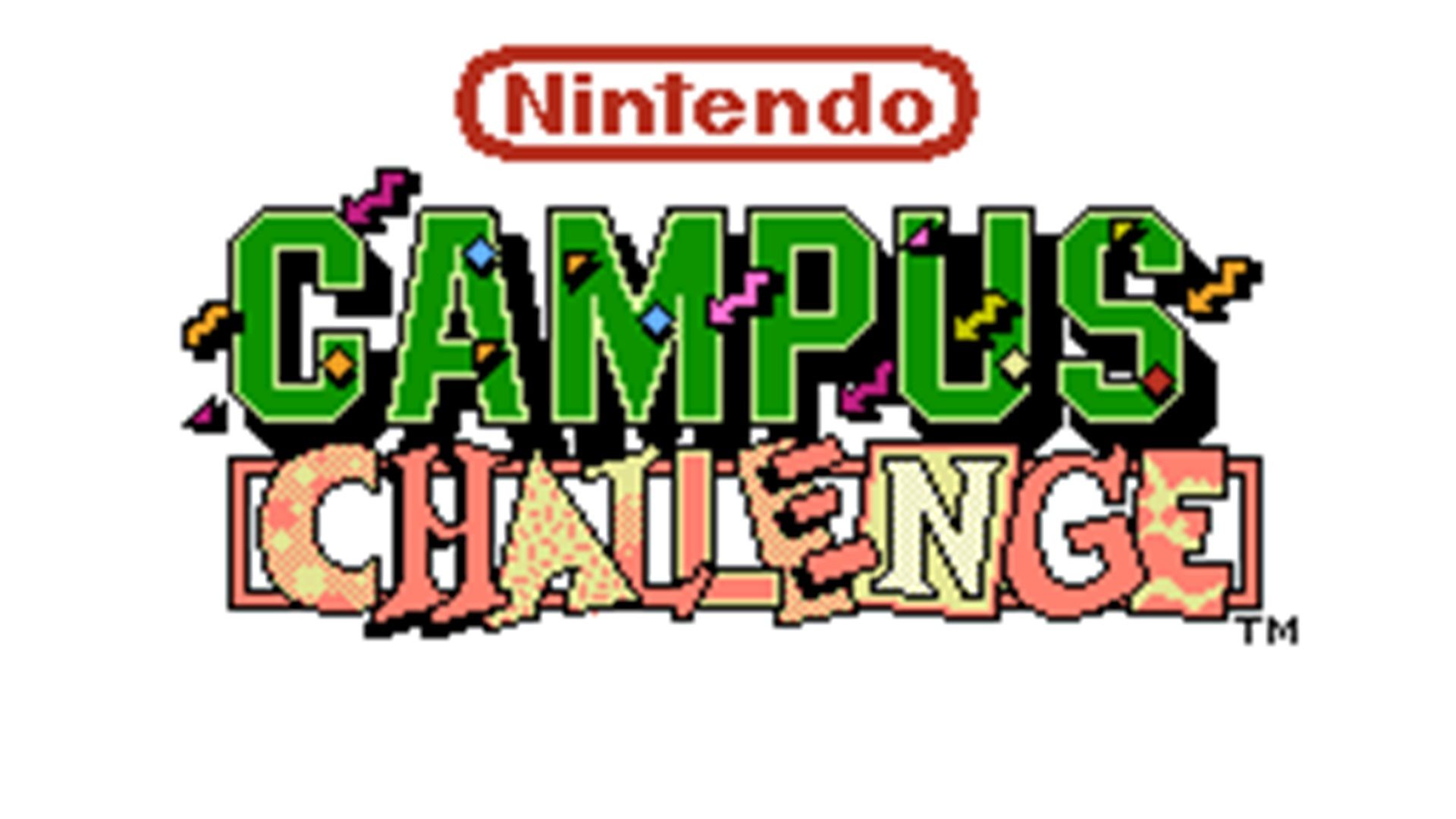 A shot of the title screen for the Nintendo Campus Challenge.