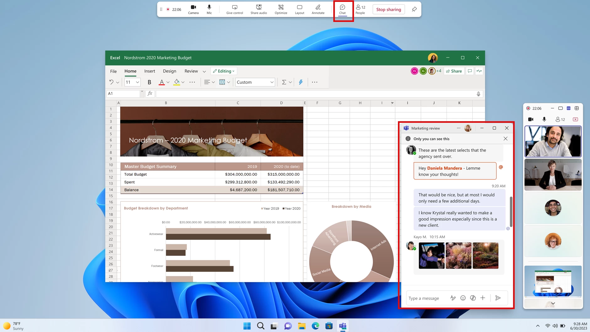 private_chat_hiphile_presenting_microsoft_teams