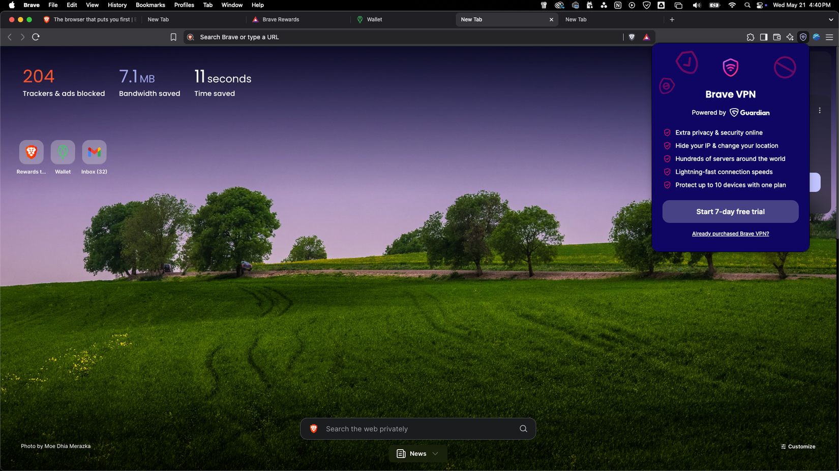 Brave browser VPN