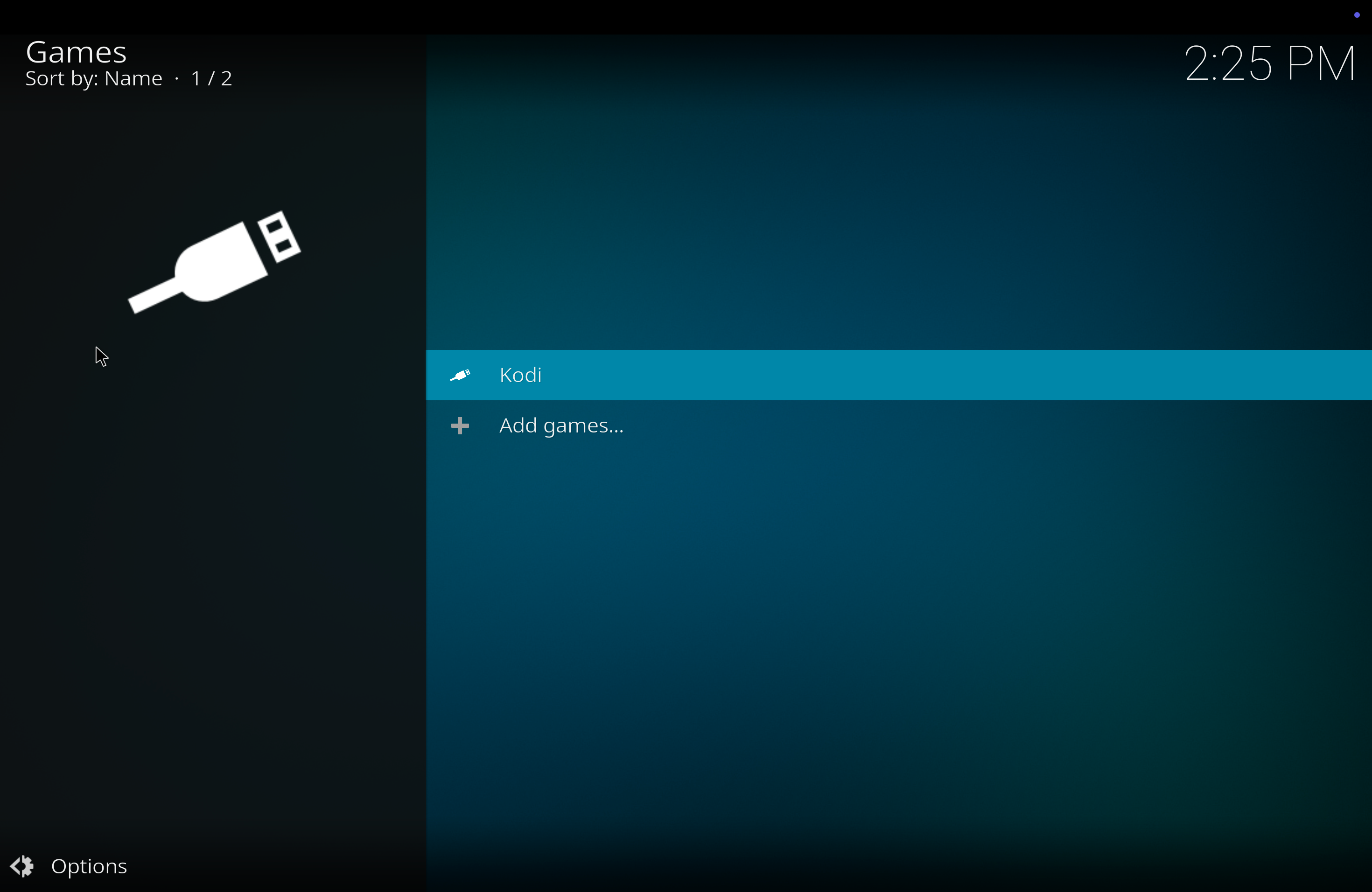 Gmaing on Kodi