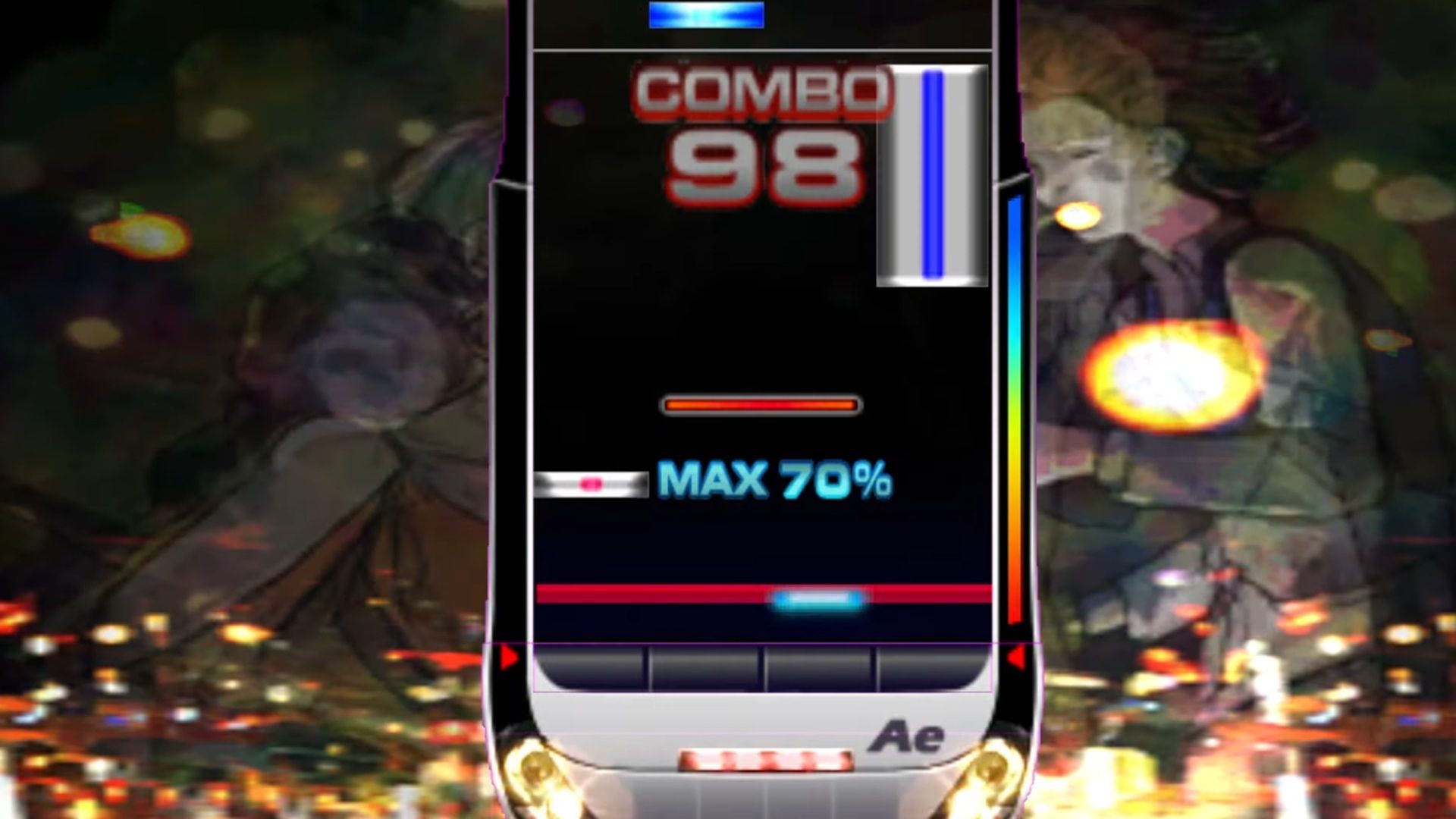 A screenshot of gameplay for DJMAX Fever