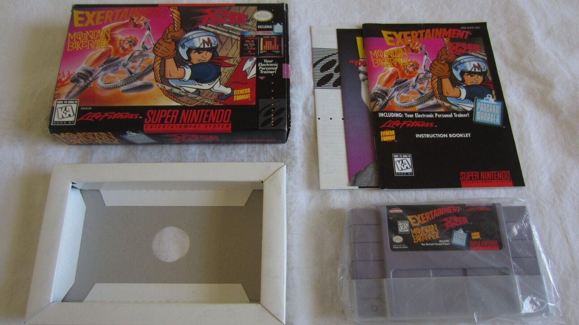 A picture of the packaging for Exertainment Mountain Bike Rally/Speed Racer