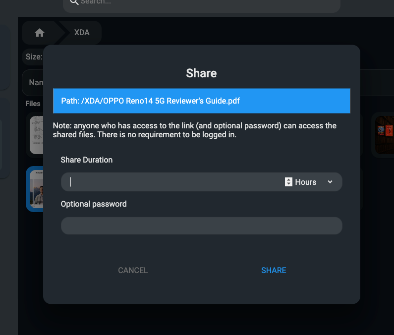 filebrowser quantum - file sharing