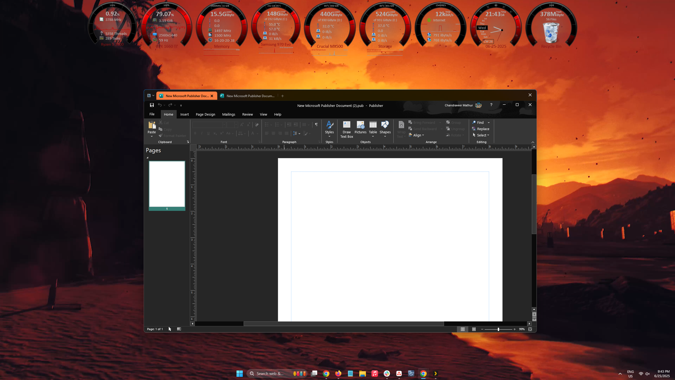 A screenshot showing Wallpaper Engine, Groupy, Rainmeter, and TranslucentTB in action