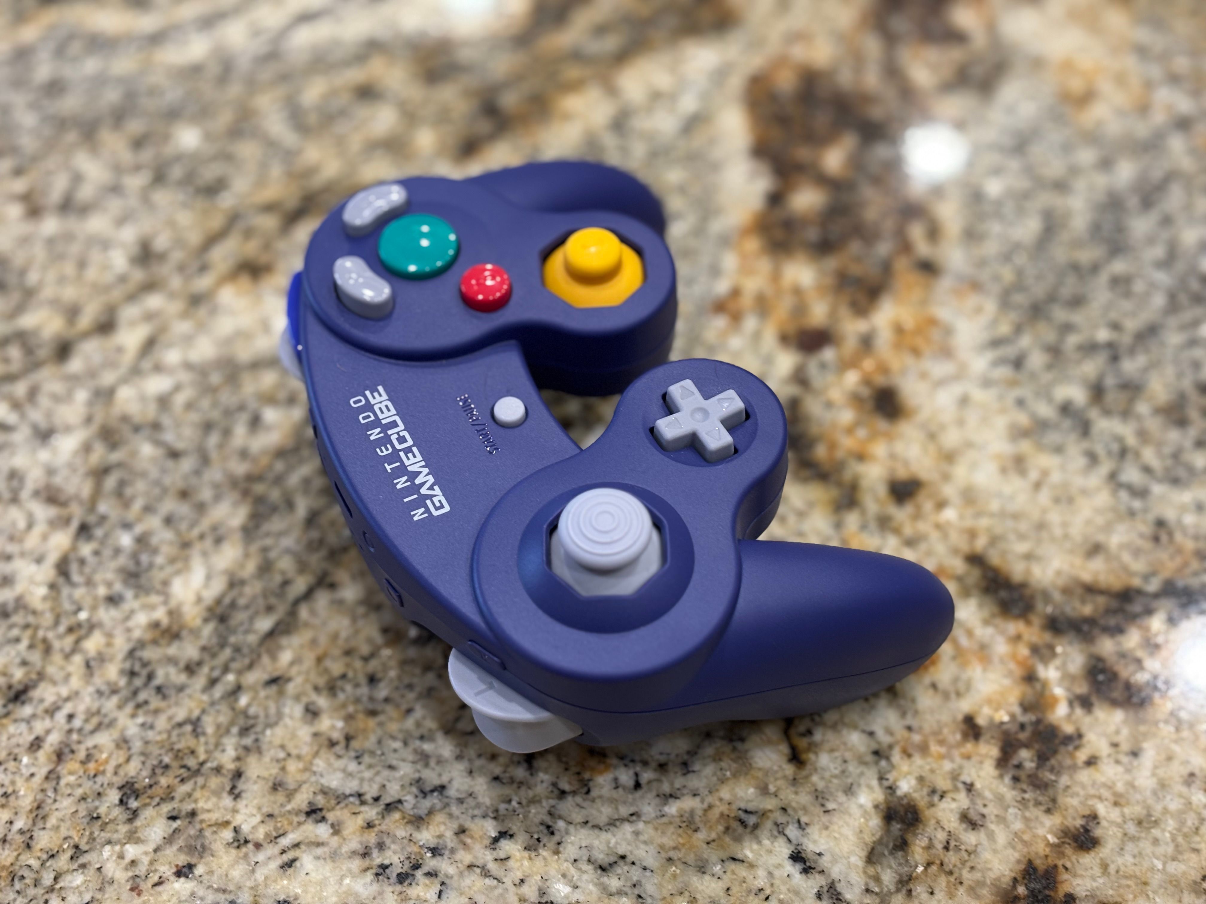 a side view of the Switch 2 GameCube controller