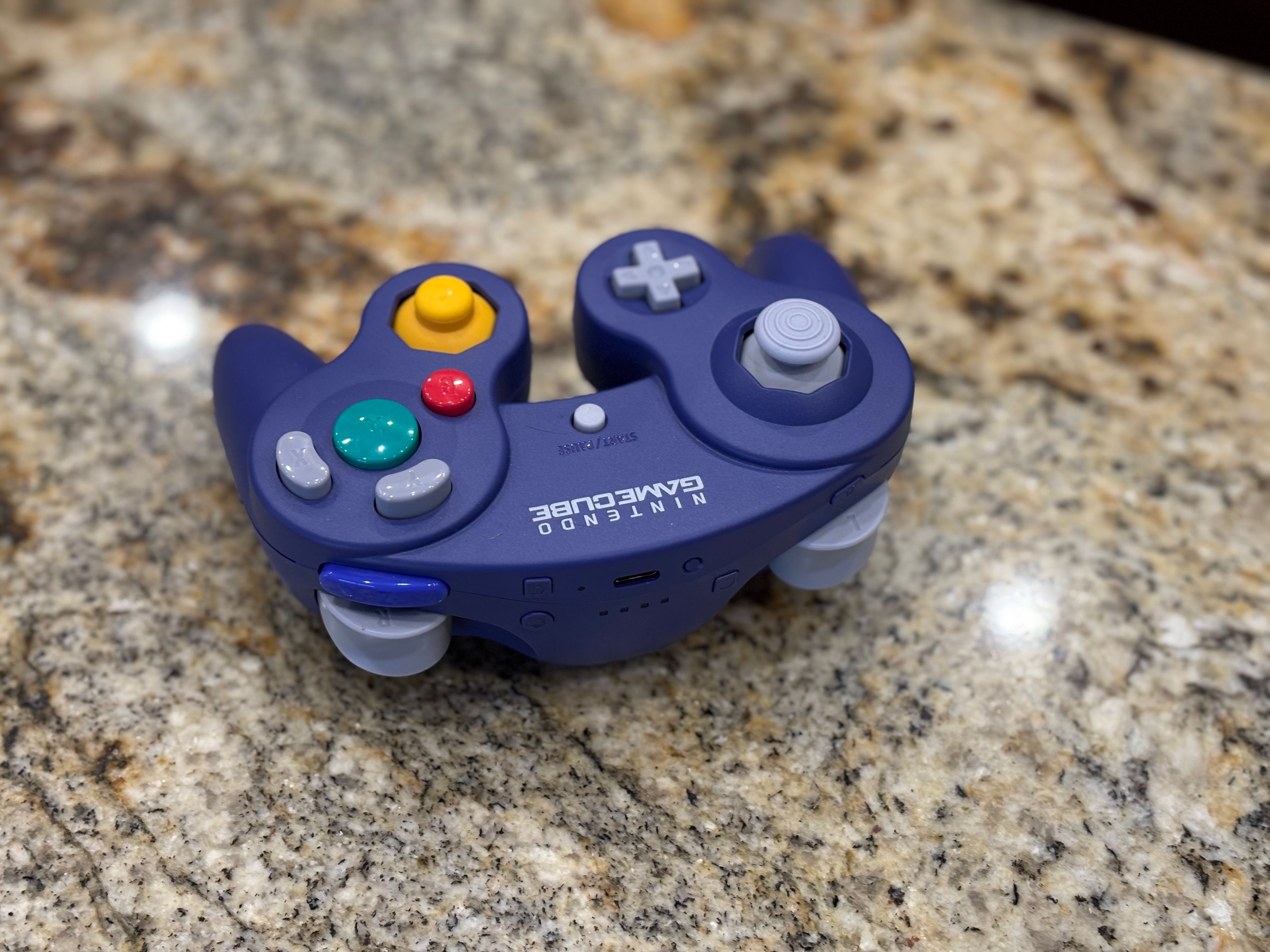a view from the top of the Switch 2 GameCube controller