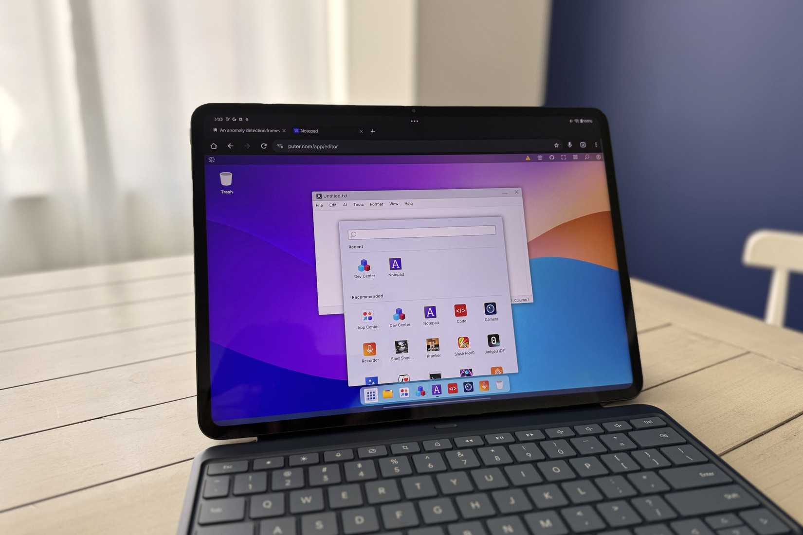 I tried an operating system with nothing but my web browser